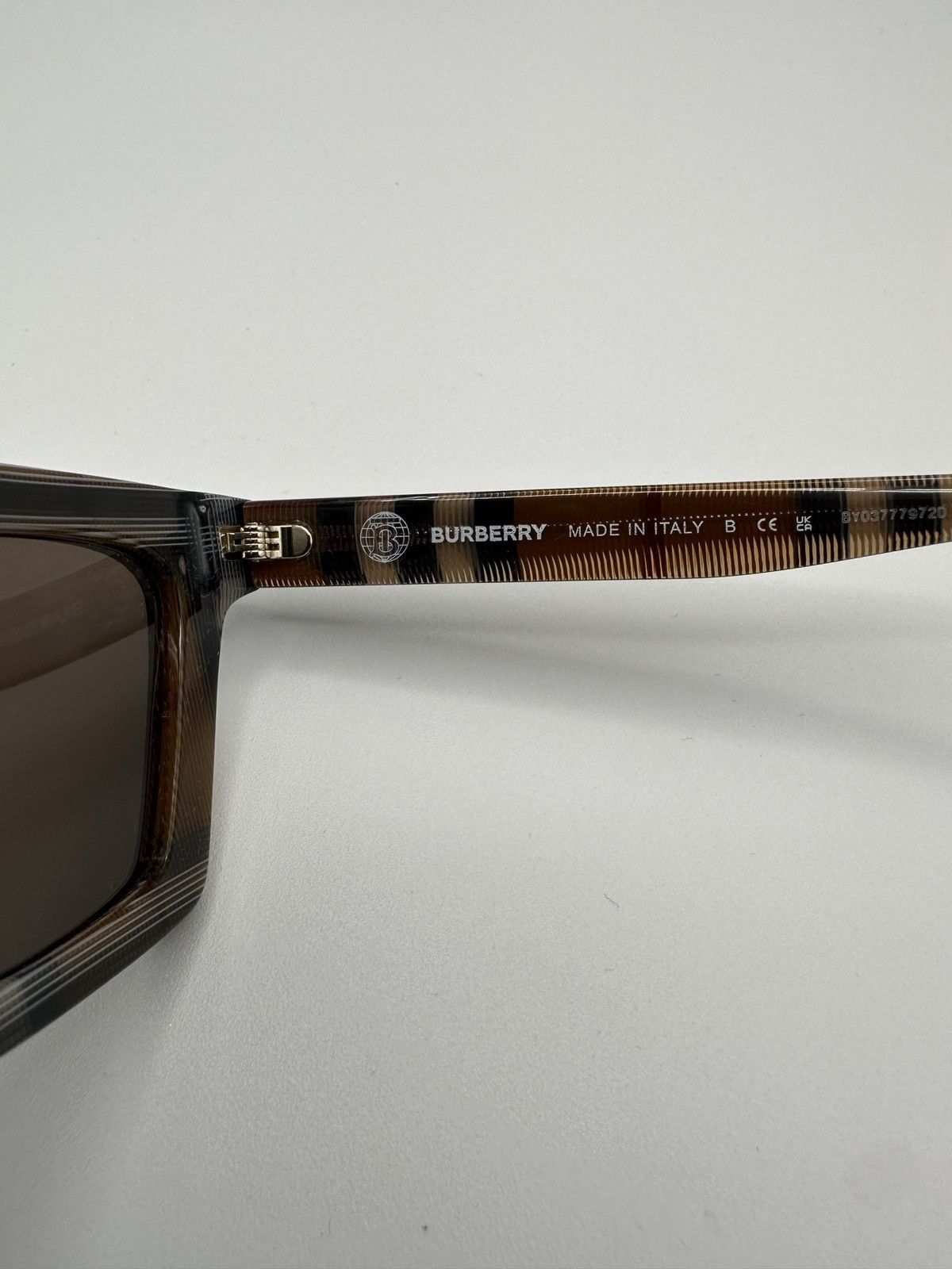 Burberry Burberry Checkered Acetate Sunglasses Size ONE SIZE - 7 Thumbnail
