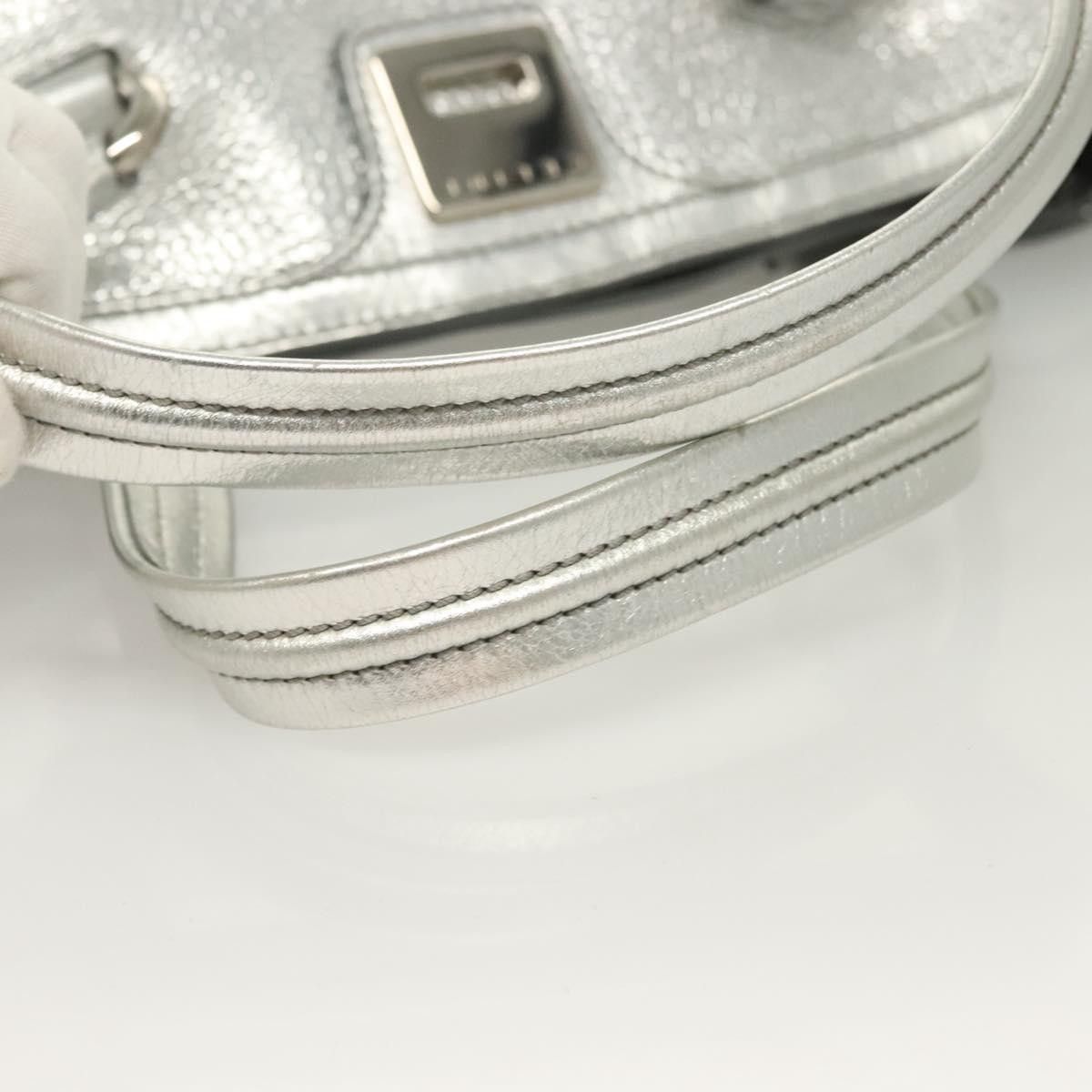 Celine CELINE Tote Bag Leather Silver Size ONE SIZE - 7 Thumbnail