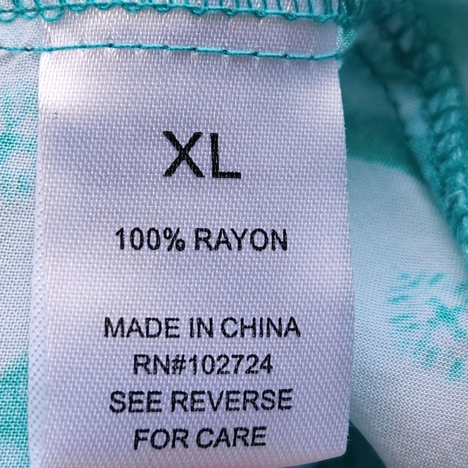 Other Grand & Greene Teal White Diamond Print Pleated Top XL Size XL / US 12-14 / IT 48-50 - 5 Thumbnail