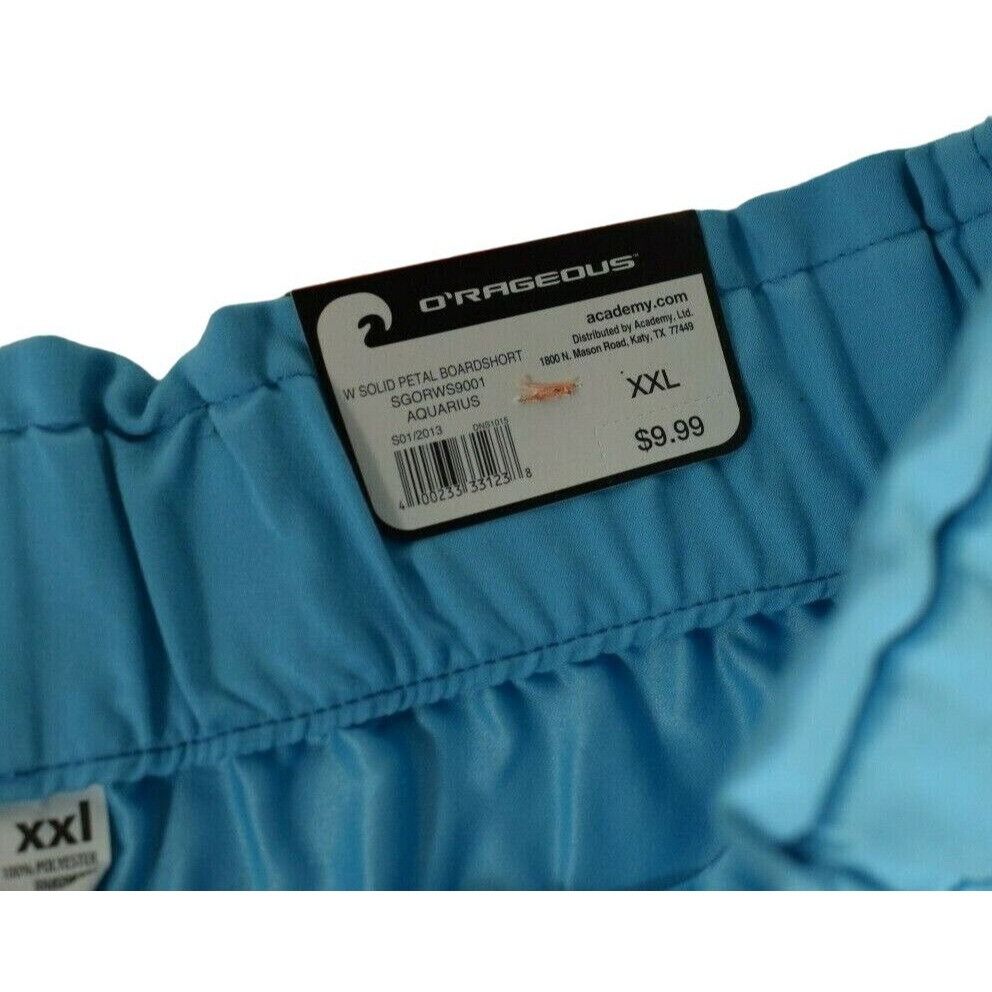 Other ORageous Womens XXL Solid Petal Boardshort Light Blue Swimwe Size 40" / US 18 - 2 Thumbnail