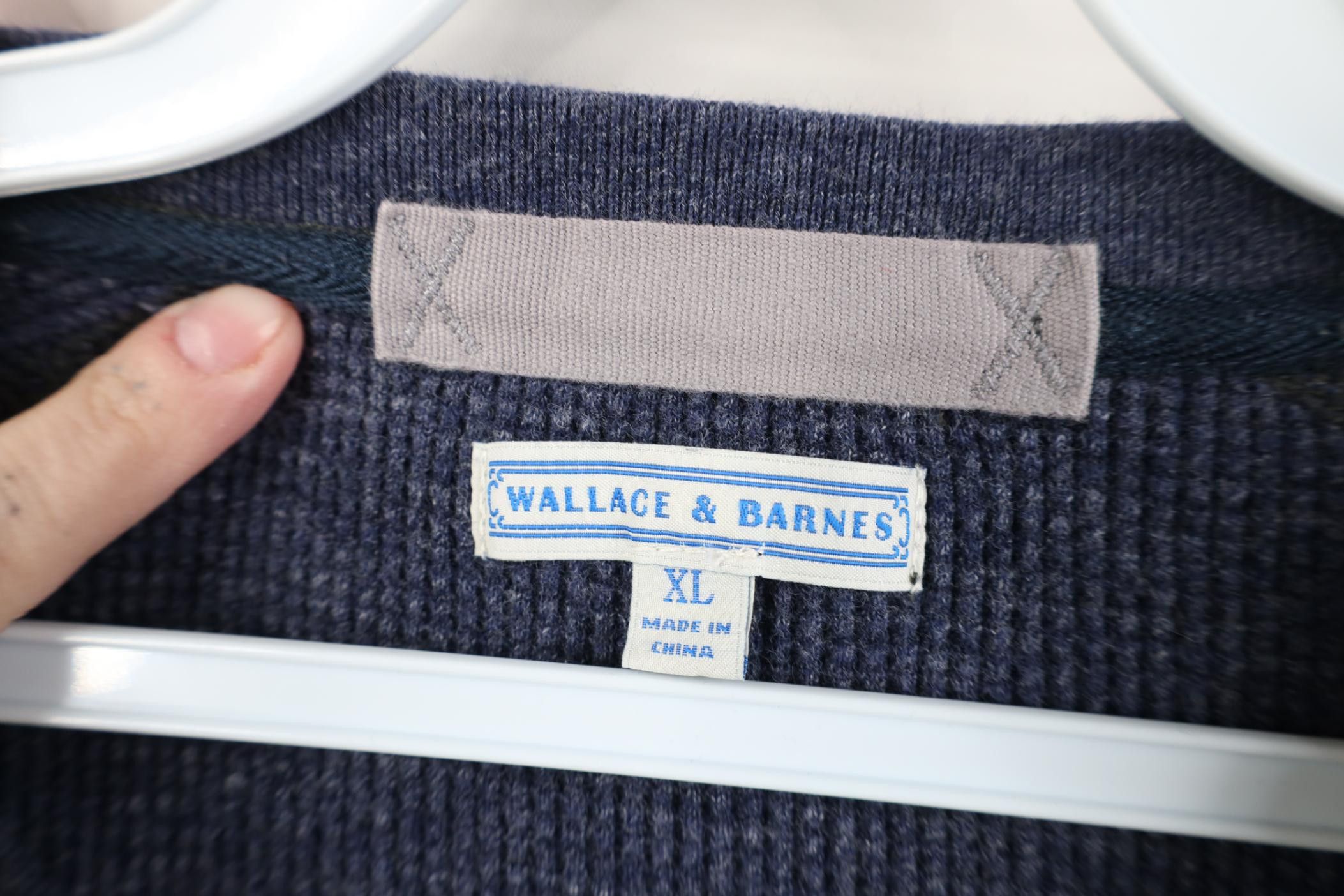 Wallace & Barnes Wallace & Barnes Waffle Knit Long Sleeve Henley T-Shirt Size US XL / EU 56 / 4 - 5 Thumbnail