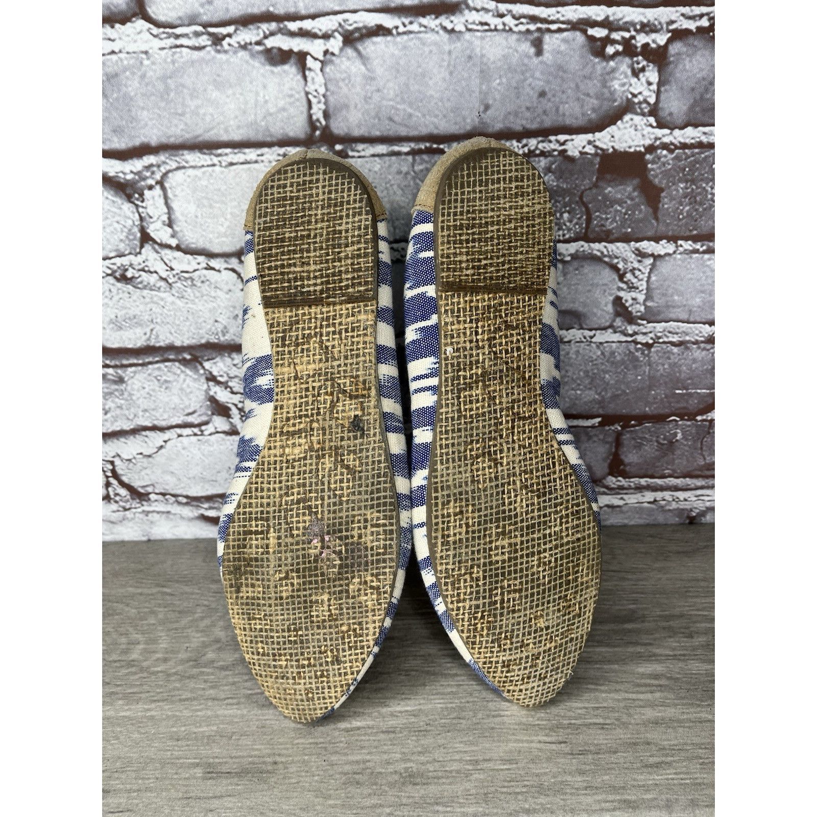 REEF Reef Bochica 2 Canvas Blue White Pointed Toe Ballet Flats Wo Size US 8.5 / IT 38.5 - 9 Thumbnail