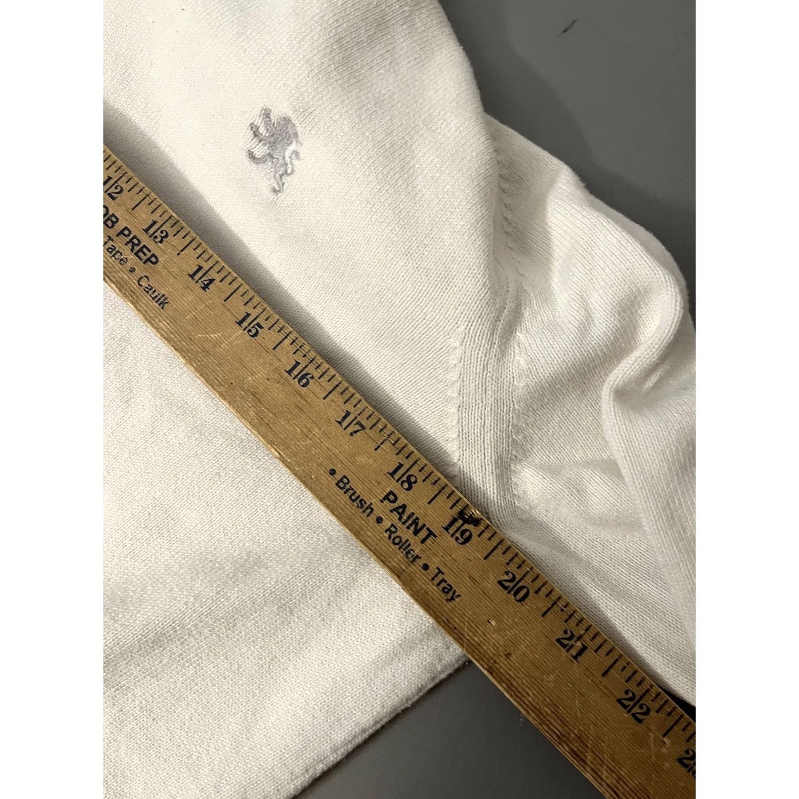 Express Express Sweater Mens Size Large White Cotton V-Neck Pullover Size US L / EU 52-54 / 3 - 5 Thumbnail