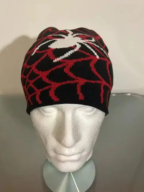 Other Y2K Spiderweb beanie (black red) Size ONE SIZE - 2 Thumbnail
