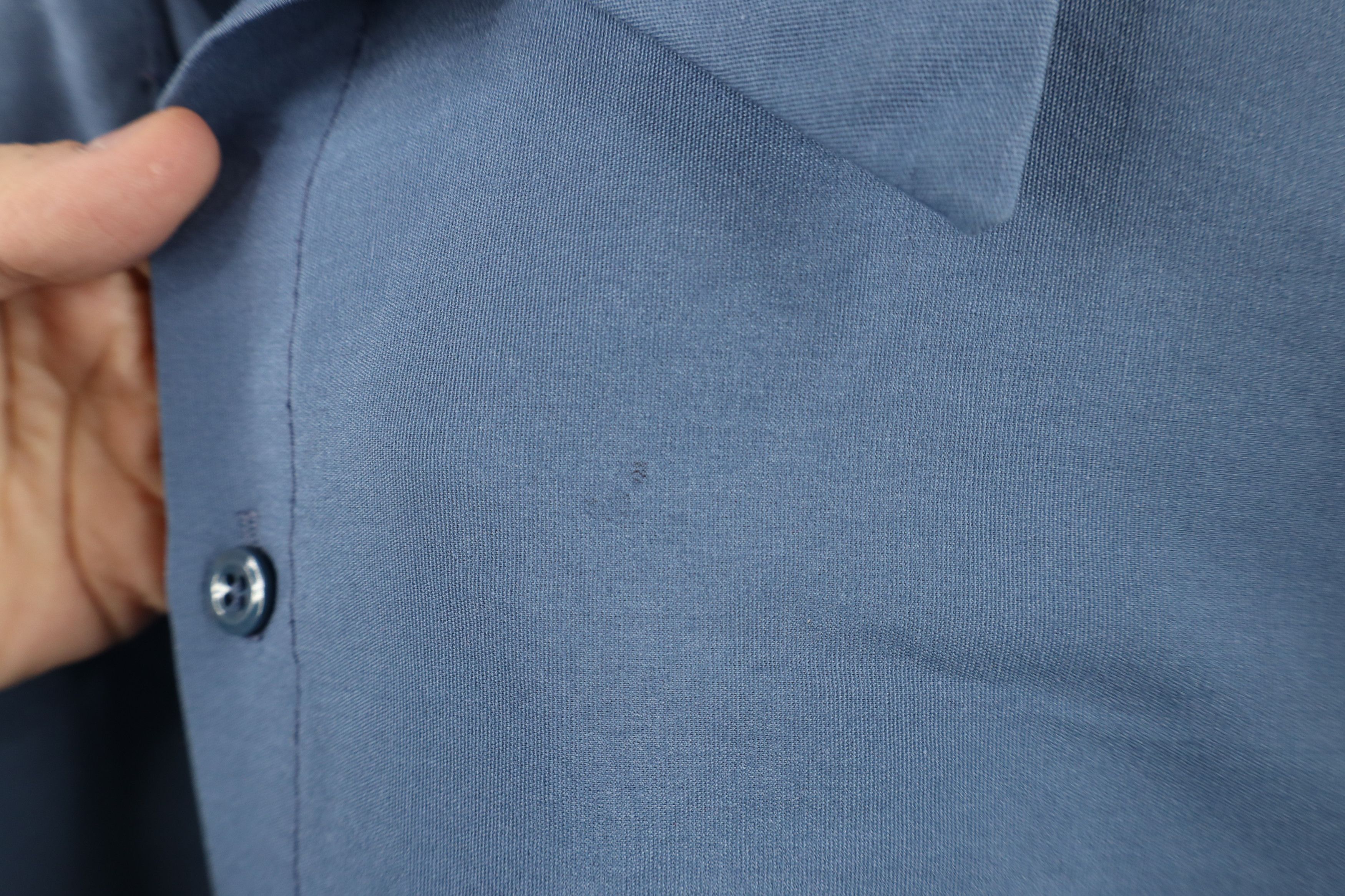 Vintage Vintage 90s Streetwear Mechanic Button Shirt Blue USA Size US XL / EU 56 / 4 - 6 Thumbnail