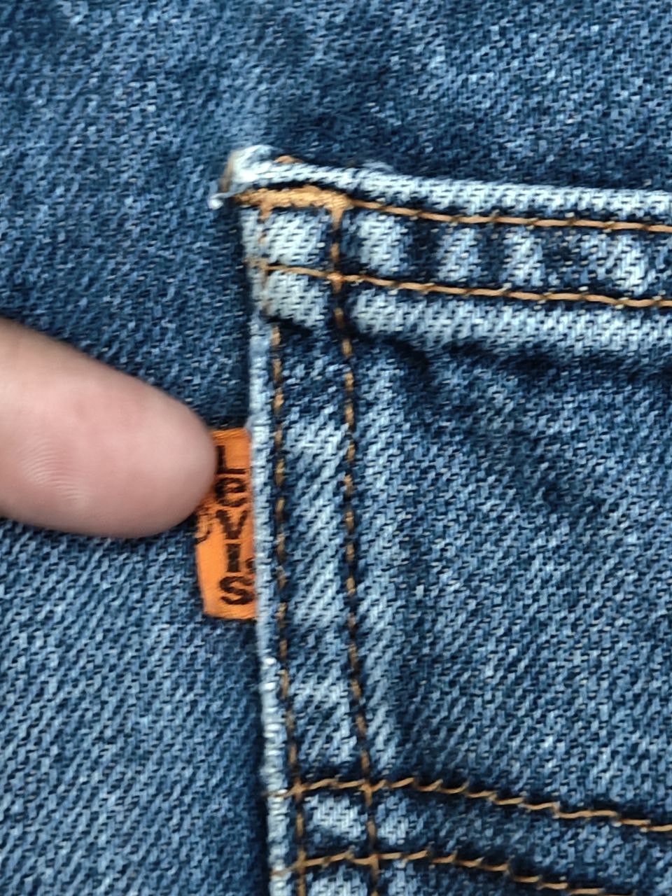 Levi's 90s Vintage Levi's 857 Orange Tab Denim Size US 27 - 4 Thumbnail