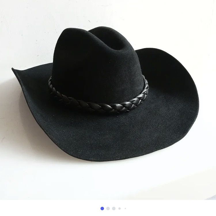 Hat Club × Stetson × Vintage vintage 70's john b stetson cowboy hat xxxx black Cowboy hat Size ONE SIZE - 9 Thumbnail