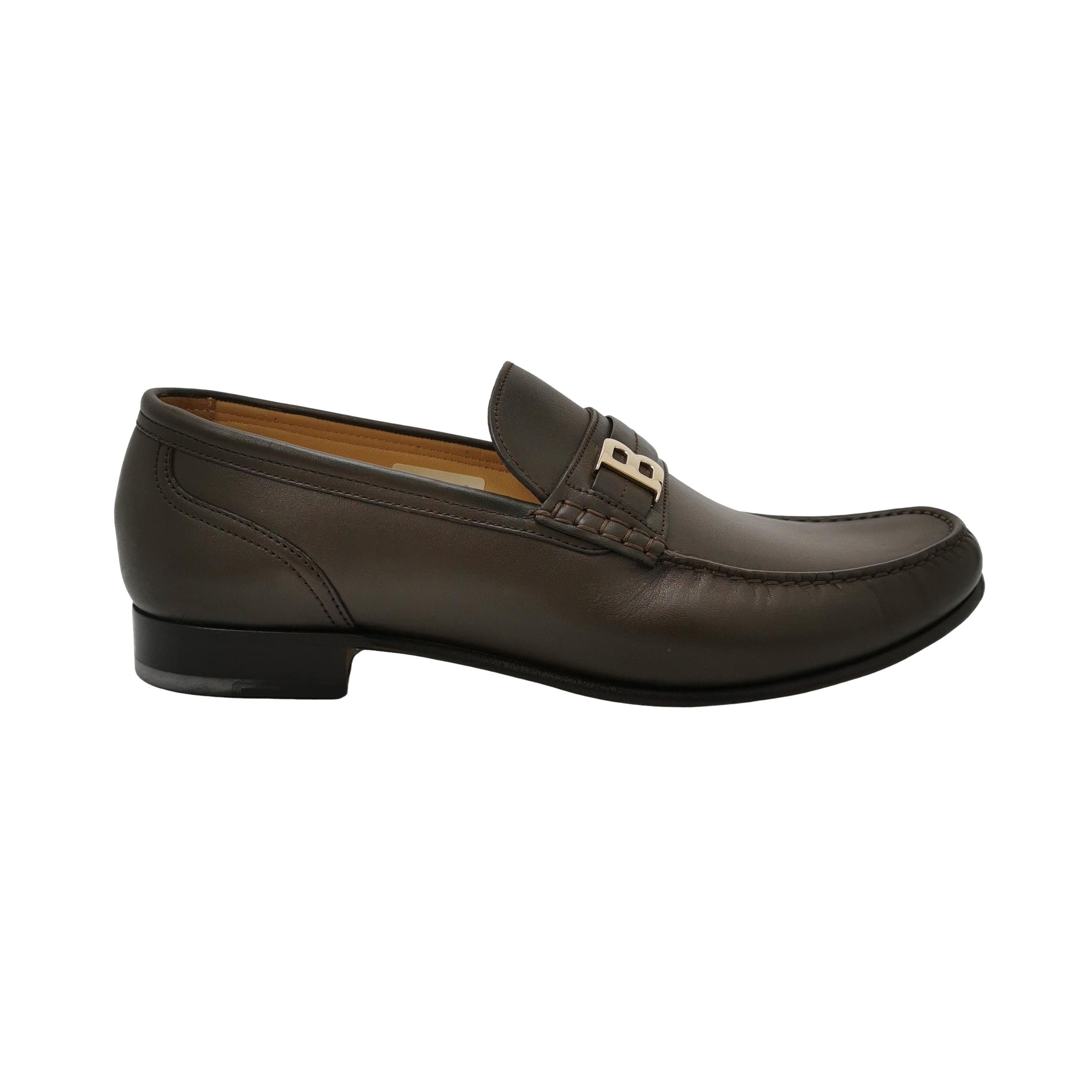 Bally Bally Brown Leather 'B' Logo Loafers US 9 Size US 9 / EU 42 - 1 Thumbnail