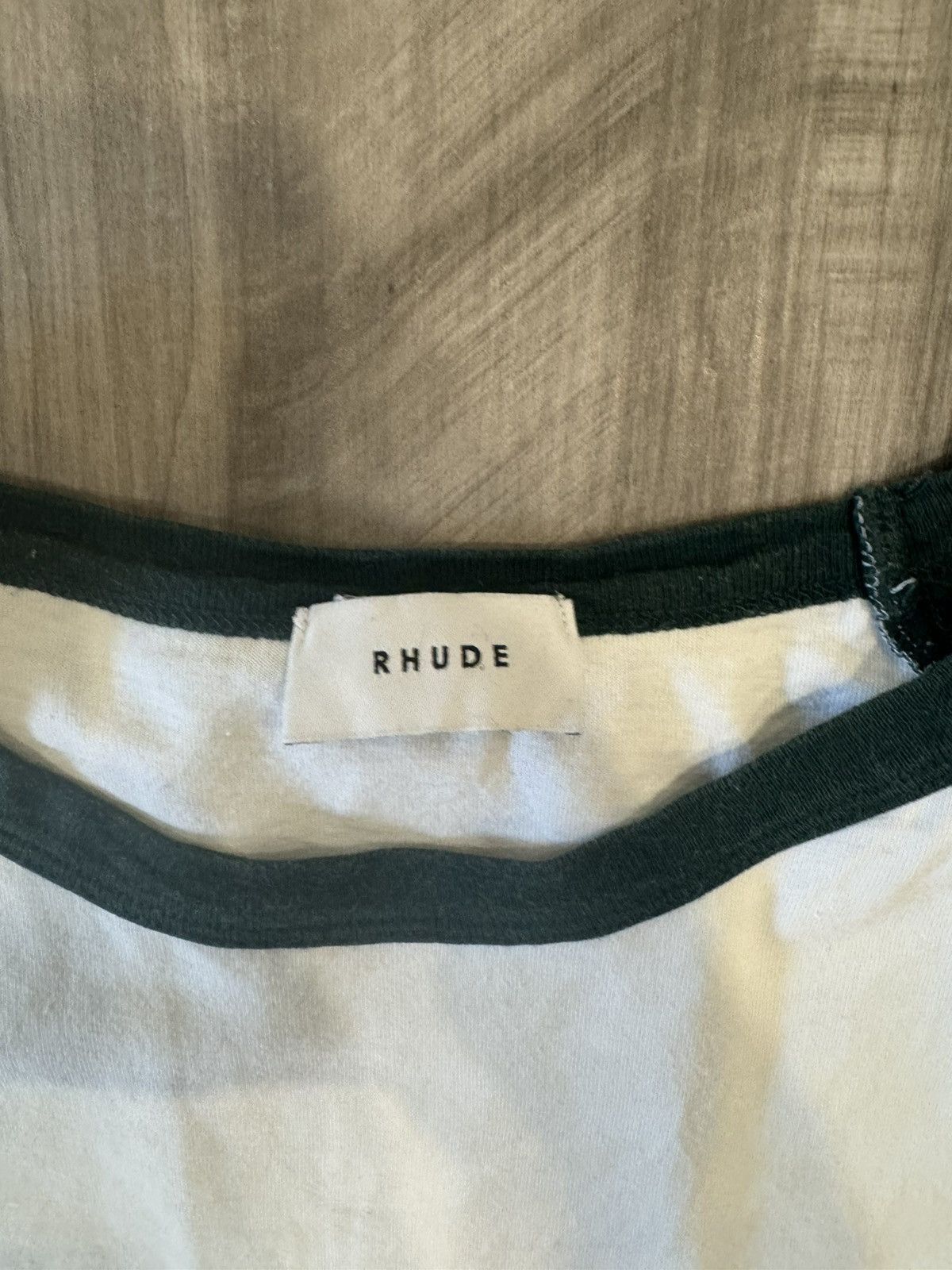 Rhude Rhude white & Green Raglan T-shirt Size US L / EU 52-54 / 3 - 6 Thumbnail