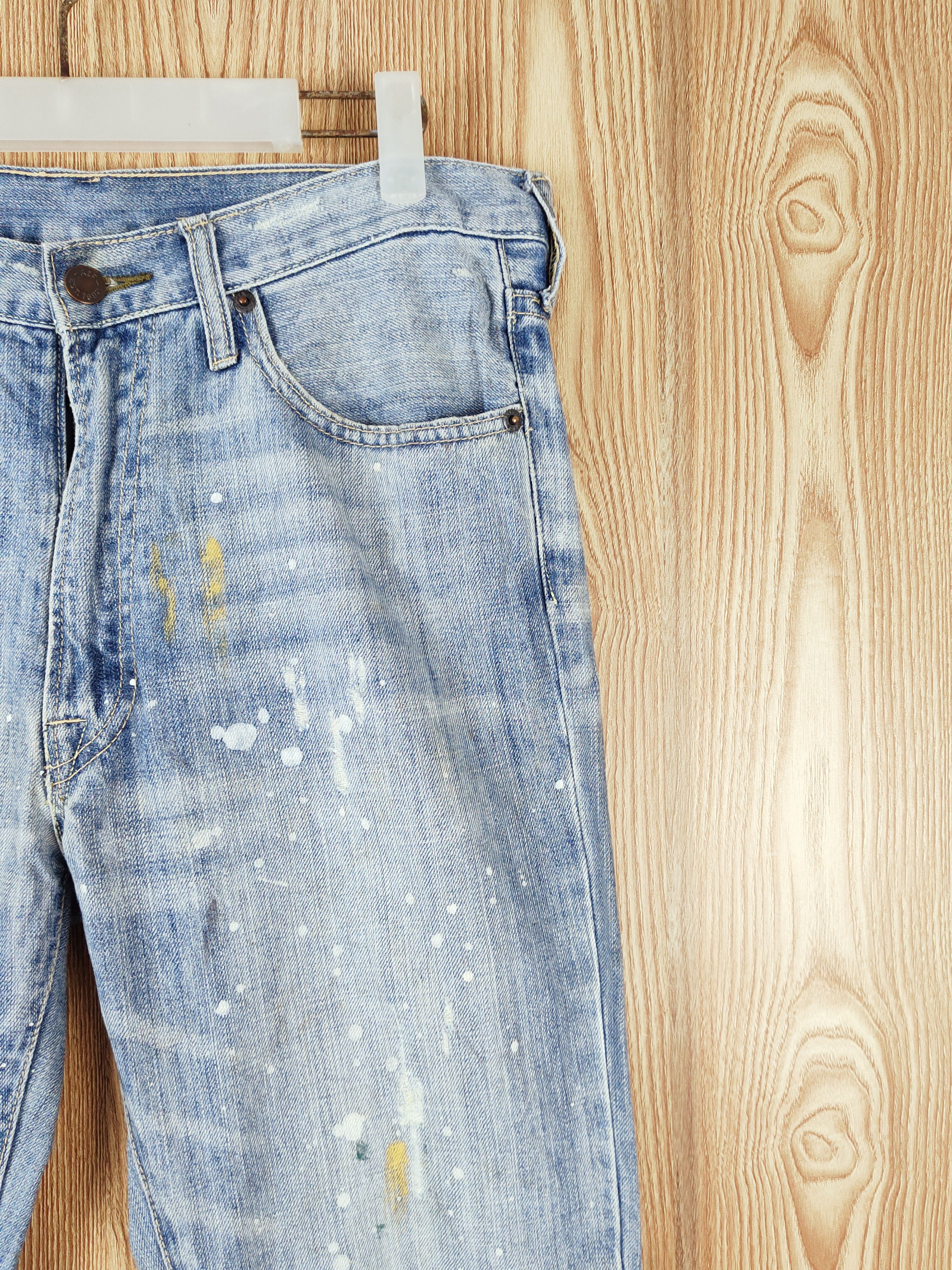 Abercrombie & Fitch × Vintage Vintage Abercrombie&Fitch Blue Distressed Ripped Jeans Size 33" - 6 Thumbnail