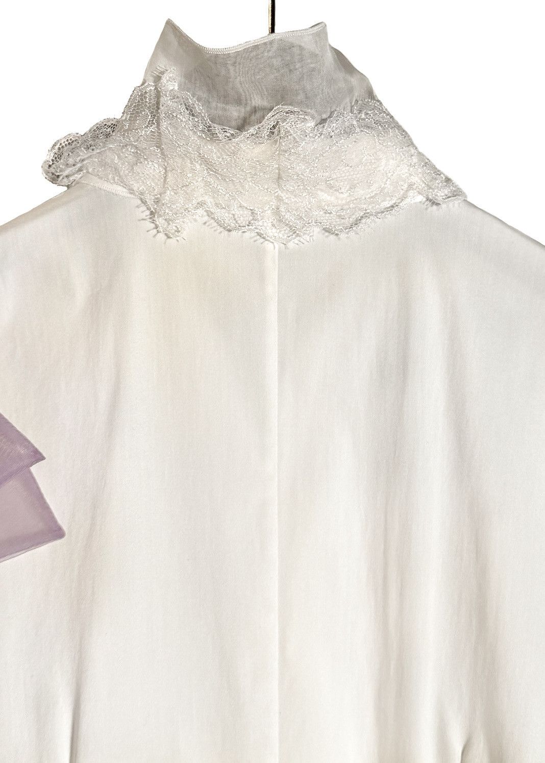 Dolce & Gabbana Dolce & Gabbana Ivory Lace Gathering Ruffle Blouse Size S / US 4 / IT 40 - 8 Thumbnail