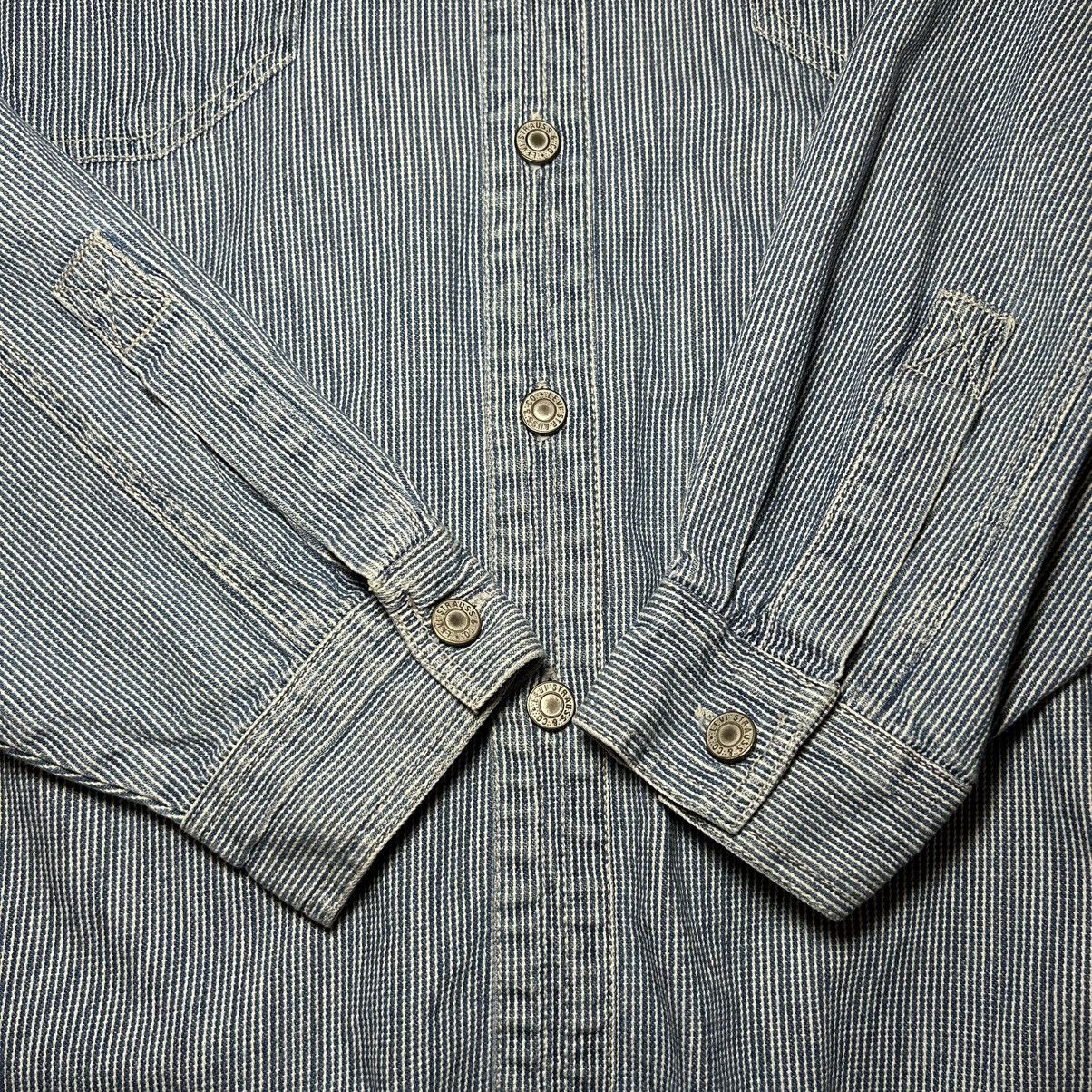 Levi's Levi’s Railroad Conductor Stripe Button Down Shirt Size L Size US L / EU 52-54 / 3 - 8 Thumbnail