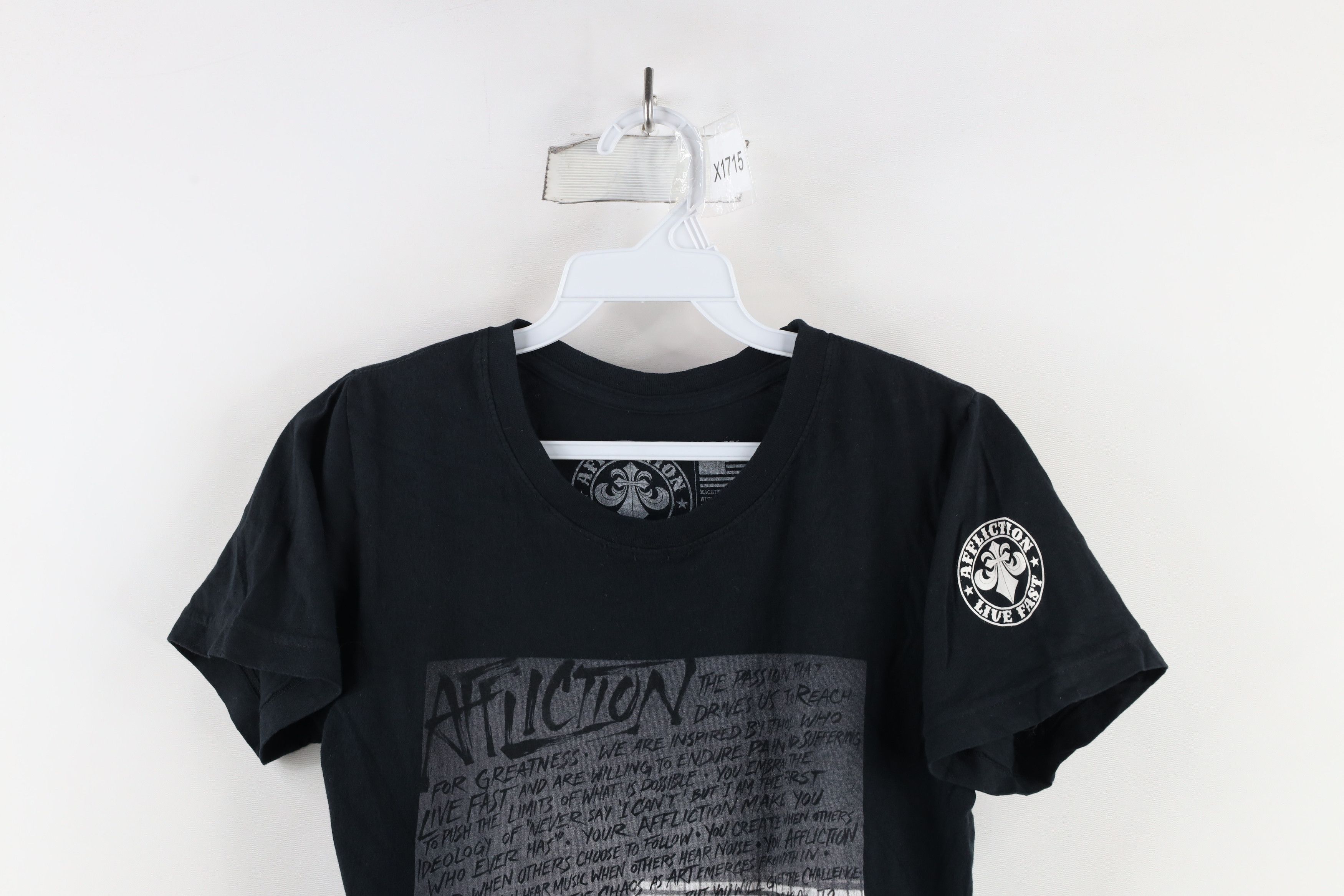 Affliction × Vintage Vintage Affliction Out UFC MMA Fighting T-Shirt Black USA Size M / US 6-8 / IT 42-44 - 2 Thumbnail