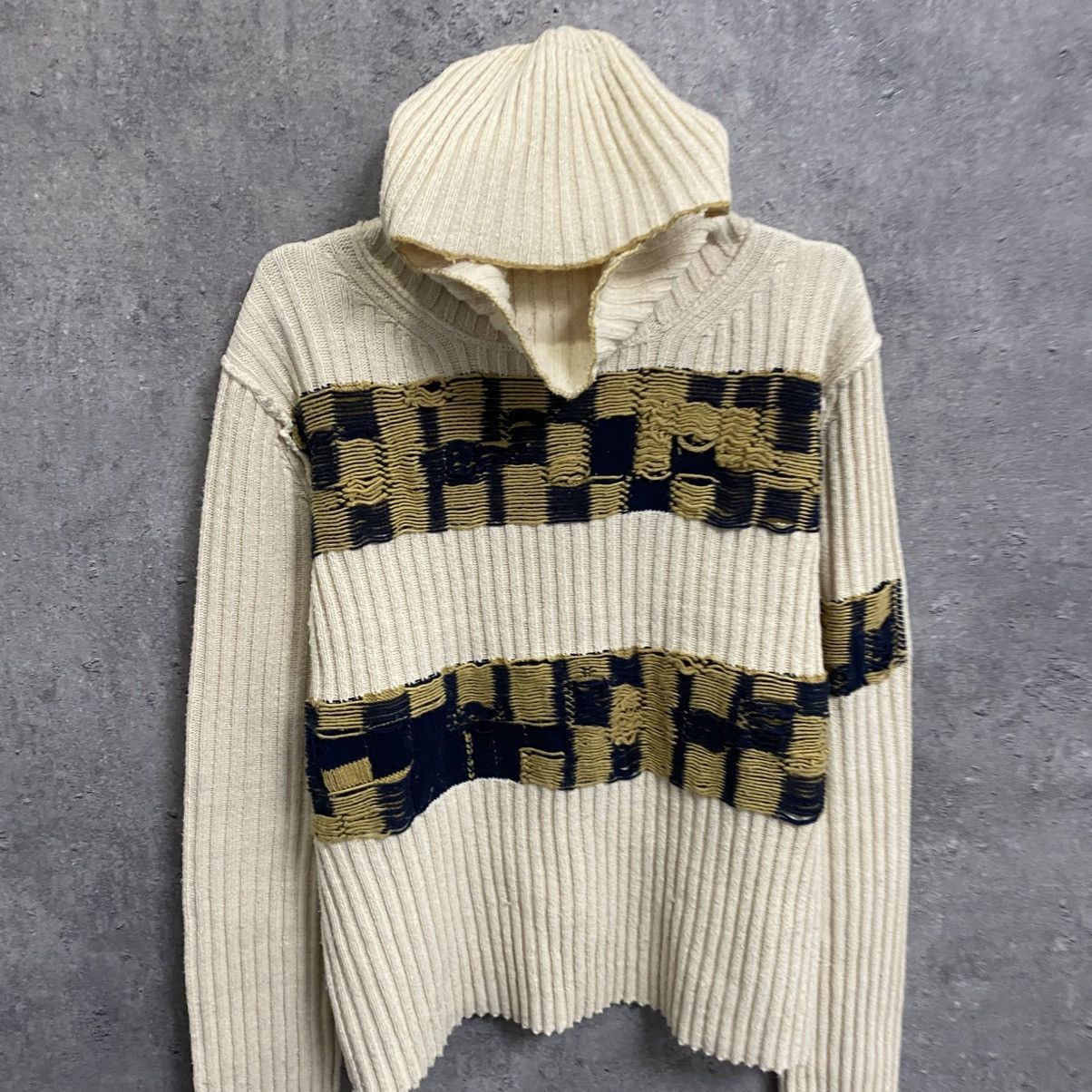 Calvin Klein 205W39NYC Calvin Klein 205W39NYC Balaclava Knitted Hoodie Sweater Size US M / EU 48-50 / 2 - 6 Thumbnail