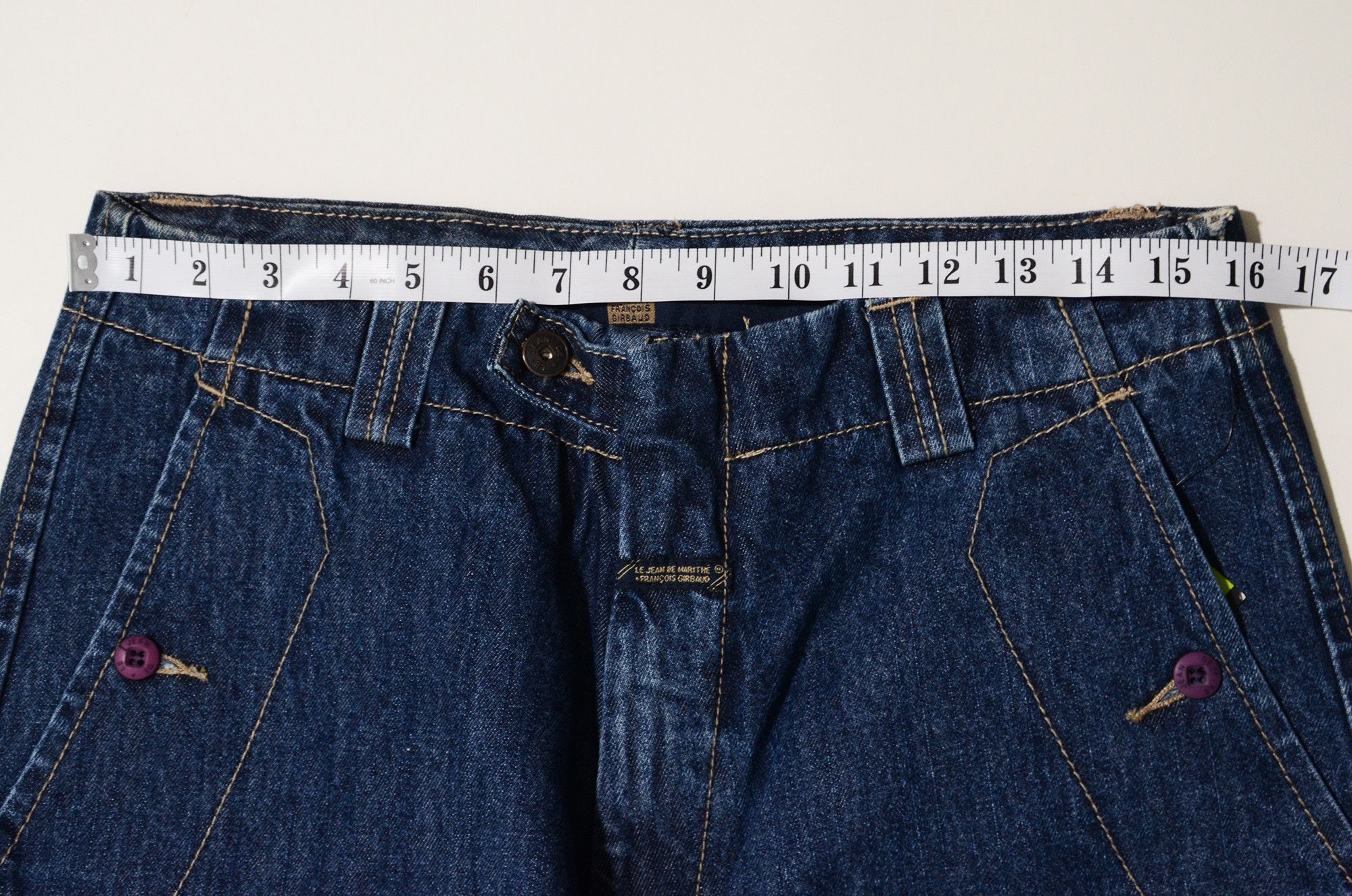 Marithe + Francois Girbaud M+FG Long Denim Shorts W32 Y2K Hip Hop 2006 Rare Craft Size US 32 / EU 48 - 10 Thumbnail