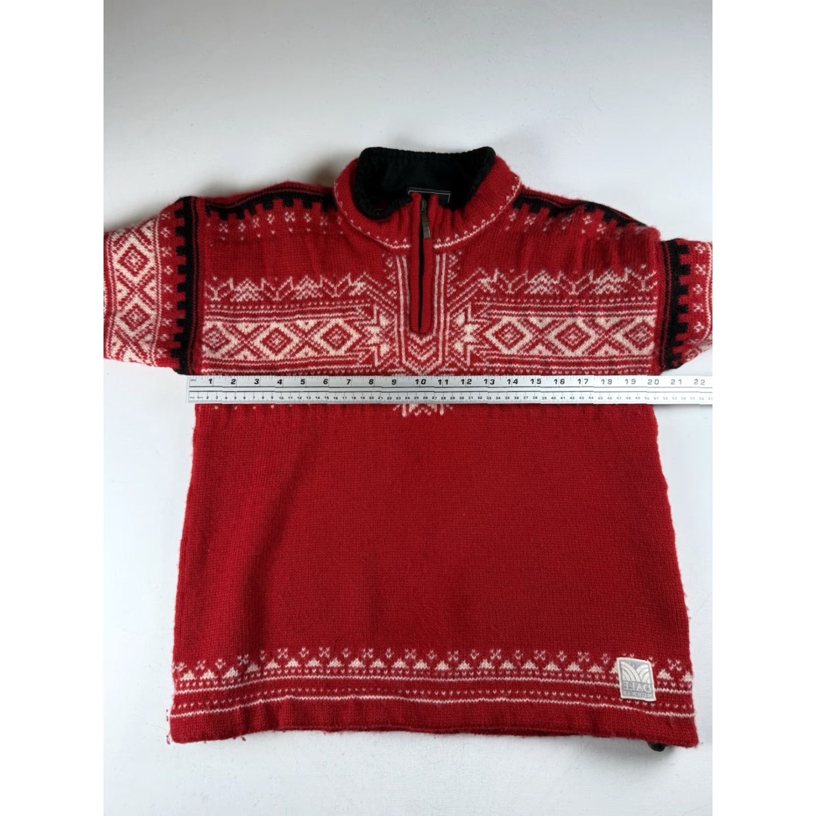 Dale Of Norway Dale of Norway Red Fair Isle 1/4 Zip Wool Knit Sweater Size S Men Size US S / EU 44-46 / 1 - 4 Thumbnail