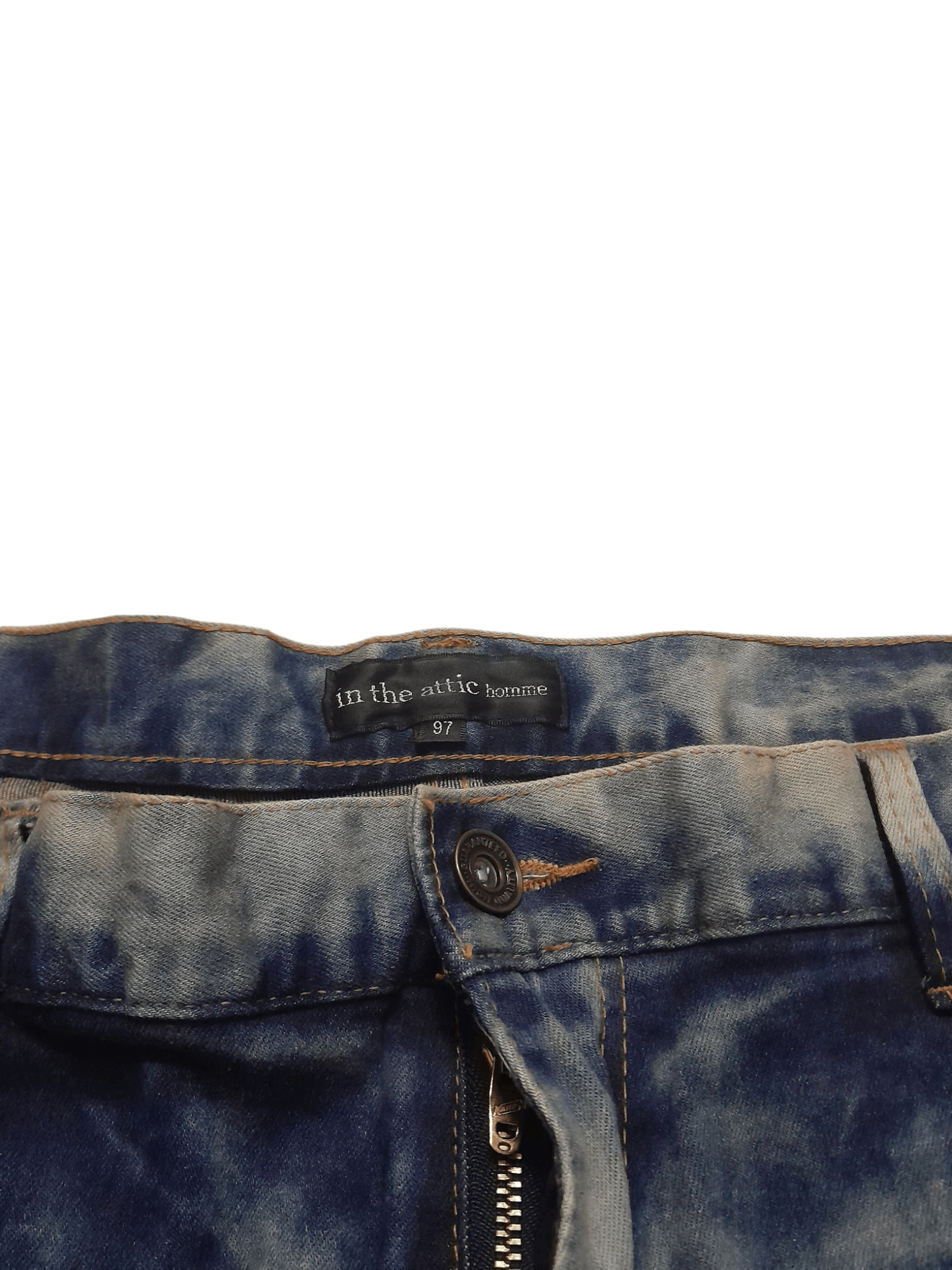 In The Attic IN THE ATTIC HOMME punk Denim (S233) waist 37 Size US 37 - 5 Thumbnail