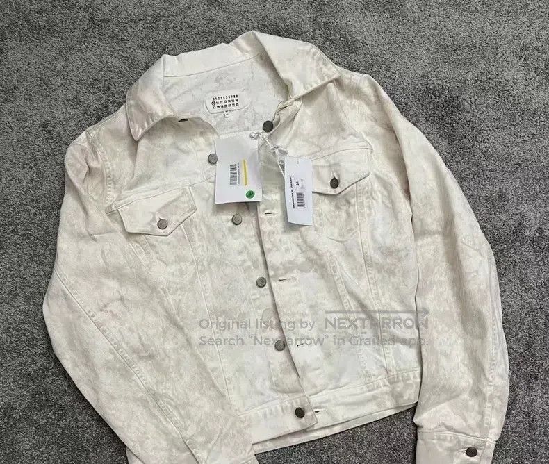 Maison Margiela Maison Margiela Make an old brushed white ink denim jacket Size US S / EU 44-46 / 1 - 5 Thumbnail