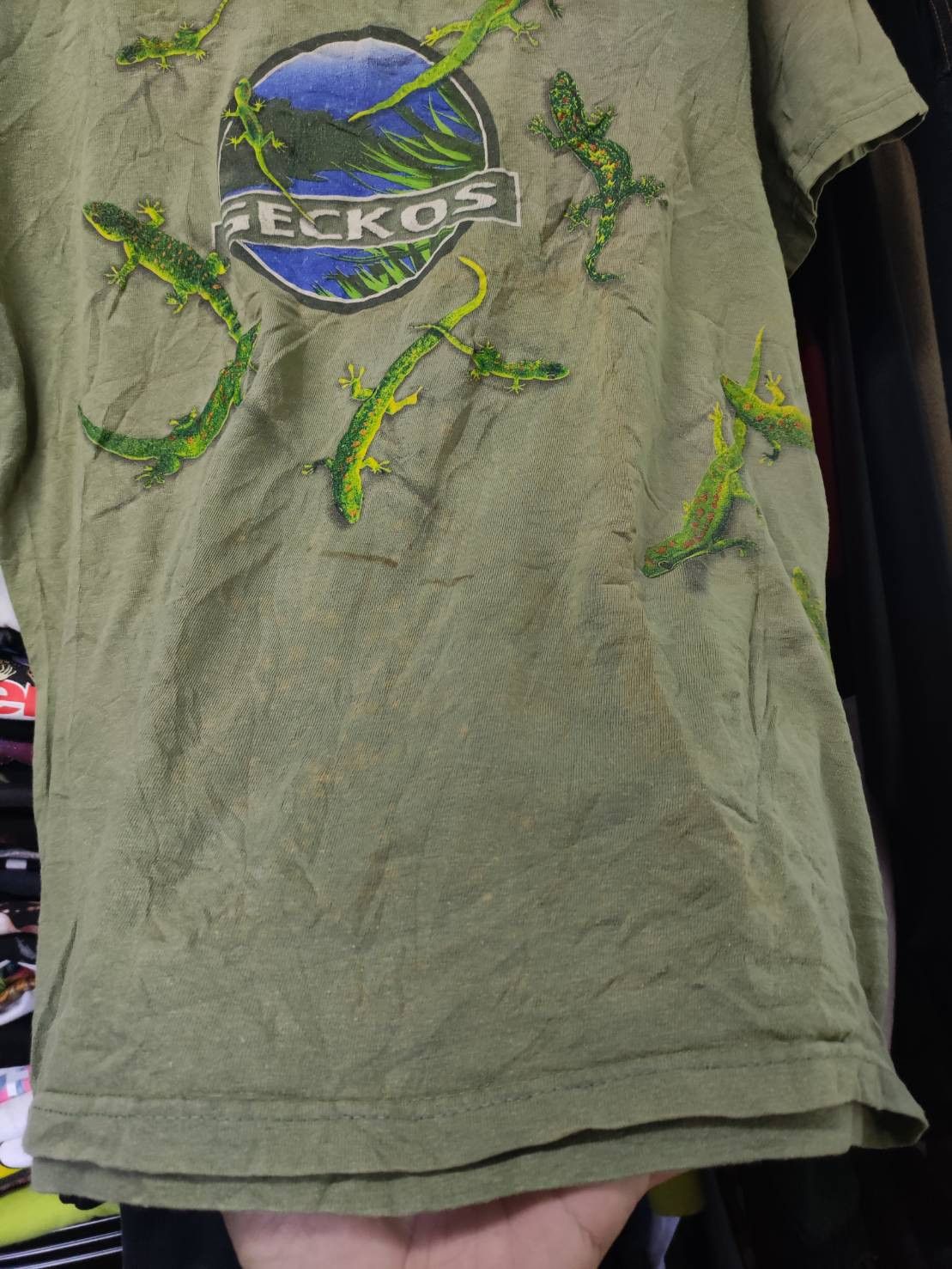 Vintage Vtg 90's Geckos All Over Print Animal T-Shirt Size US M / EU 48-50 / 2 - 10 Thumbnail
