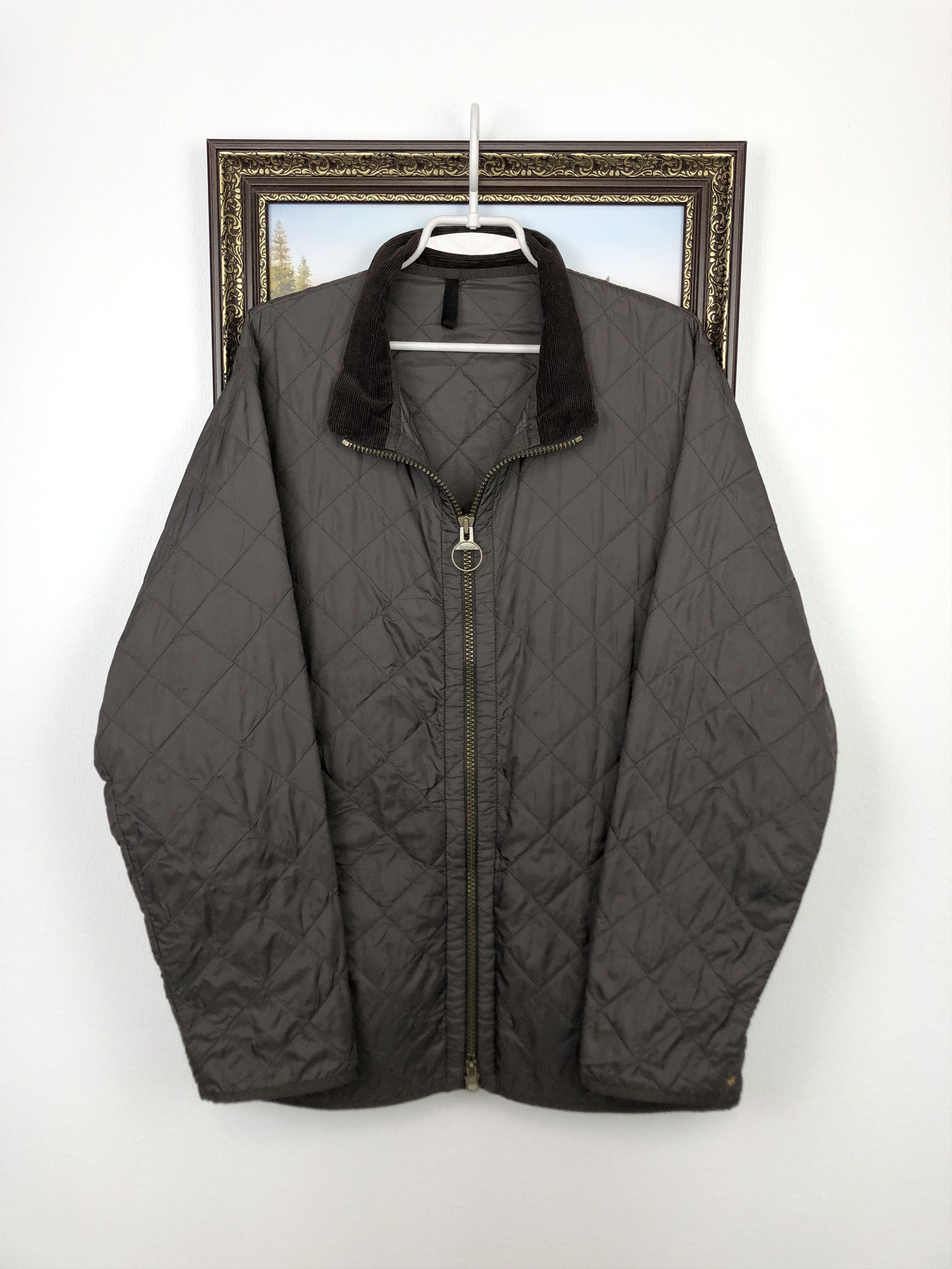 Barbour Barbour Liddesdale Brown Full Zip Quilted Field Jacket Coat Size US L / EU 52-54 / 3 - 2 Thumbnail