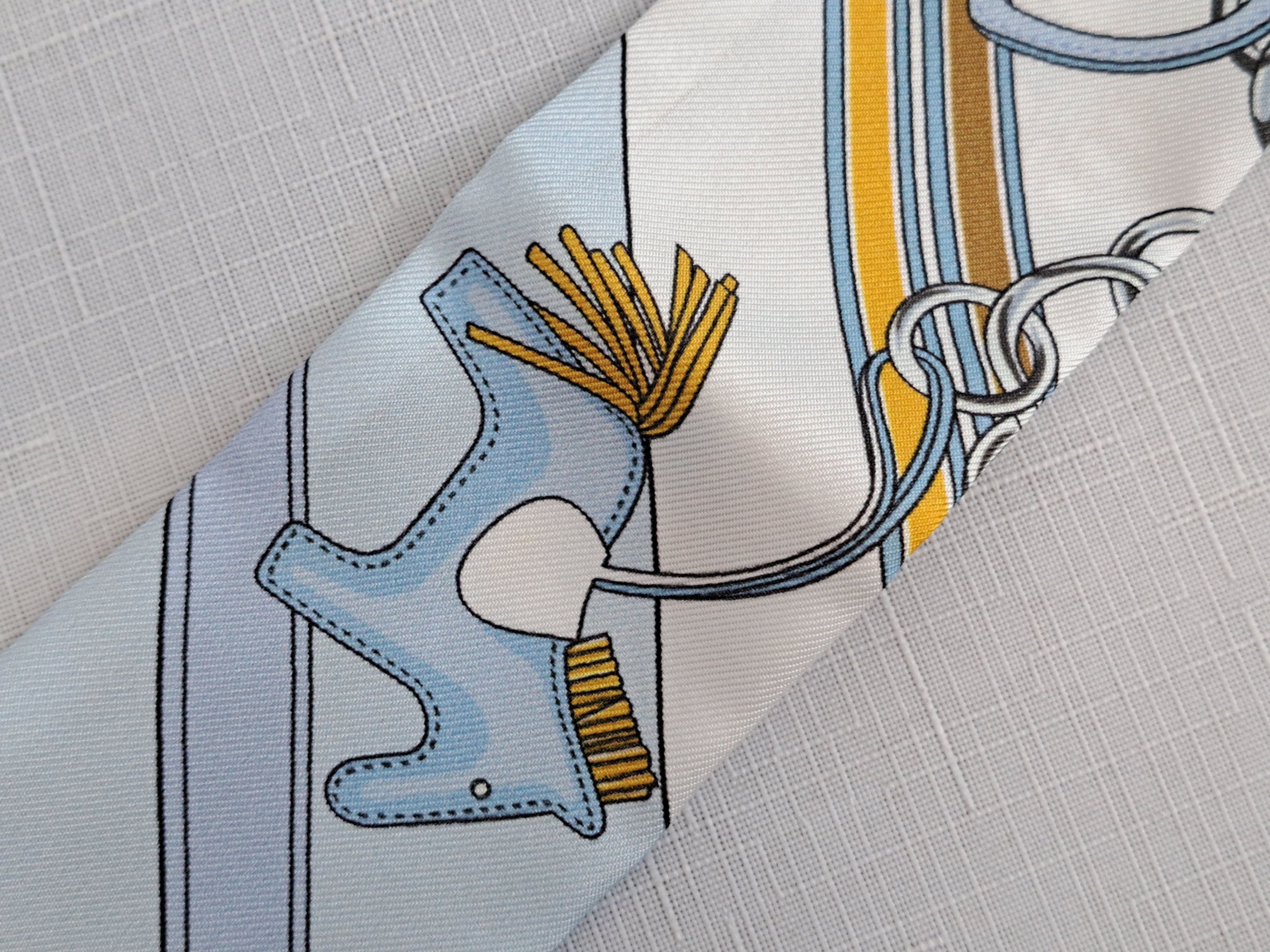 Hermes HERMES Paris silk twilly scarf. Size ONE SIZE - 13 Thumbnail