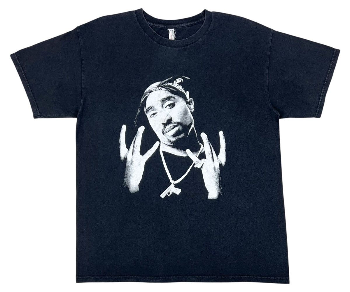 Band Tees Vintage Tupac Shakur Powamekka Cafe Tee Size US L / EU 52-54 / 3 - 1 Thumbnail
