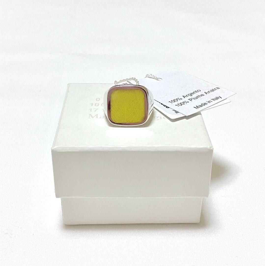 Maison Margiela .925 Yellow Stone Signet Ring Size ONE SIZE - 2 Thumbnail
