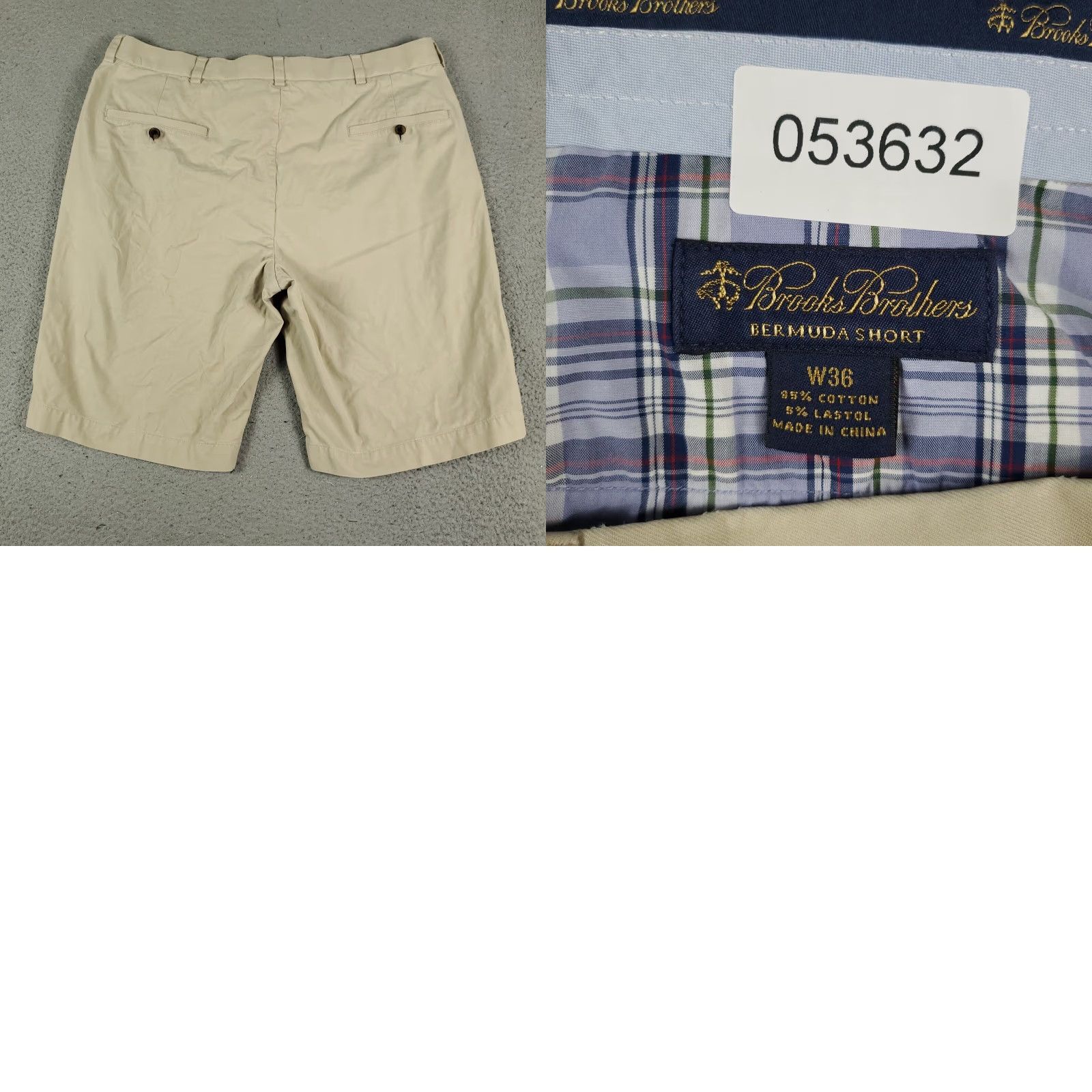 Brooks Brothers Brooks Brothers Chino Shorts Mens Size 36 Beige Flat Front Regular Fit Size US 36 / EU 52 - 8 Thumbnail