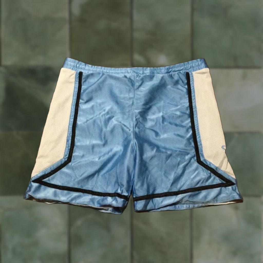 Nike VTG Nike Team Basketball Shorts Shiny Silky Blue White Men's Draw Size US 42 / EU 58 - 1 Thumbnail