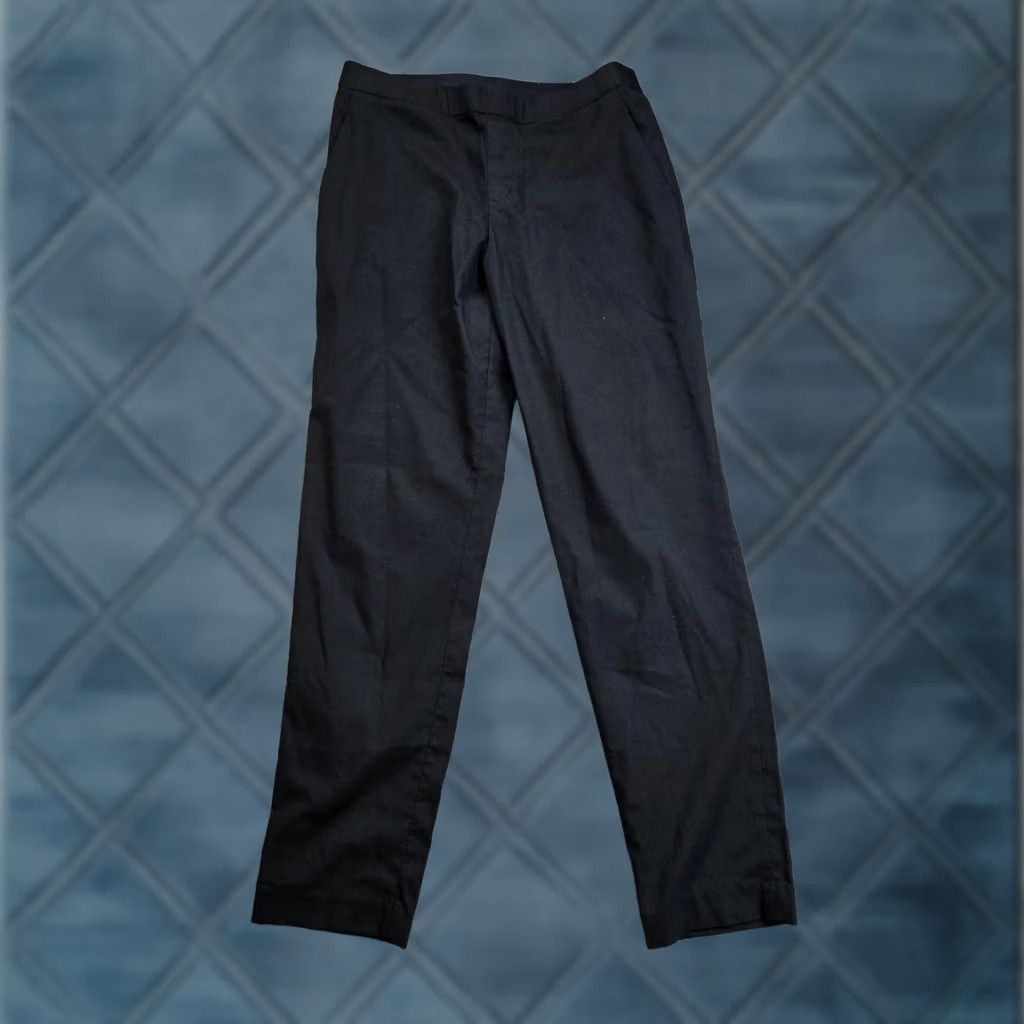 Uniqlo Uniqlo Chino Pants Womens Medium Black Pull On Elastic Waist Flat Front Stretch Size 32" / US 10 / IT 46 - 1 Thumbnail