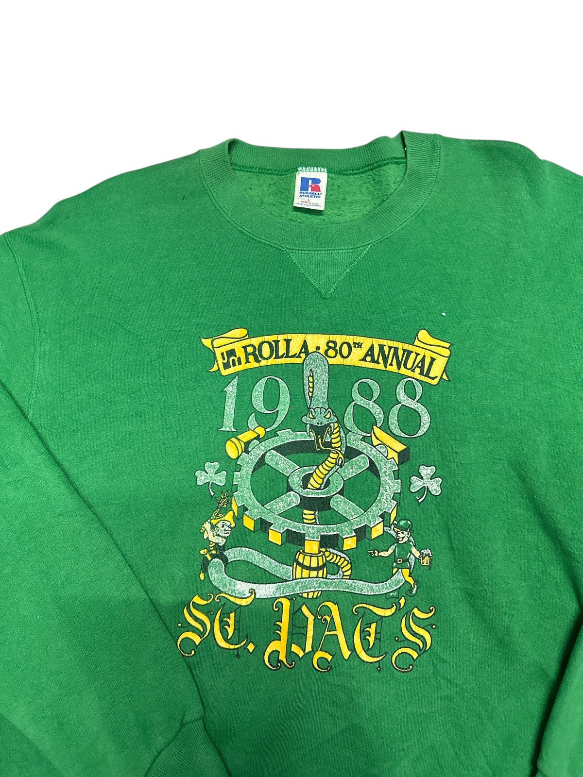 Vintage Vintage Sweatshirt Rusell 💥⭐️ Size US XL / EU 56 / 4 - 6 Thumbnail