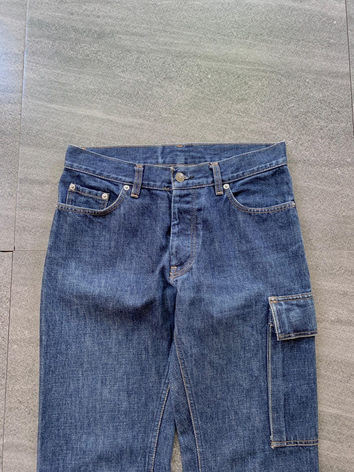 Helmut Lang FREE TAX! 2000s Cargo Denim Jeans Size US 30 / EU 46 - 2 Thumbnail