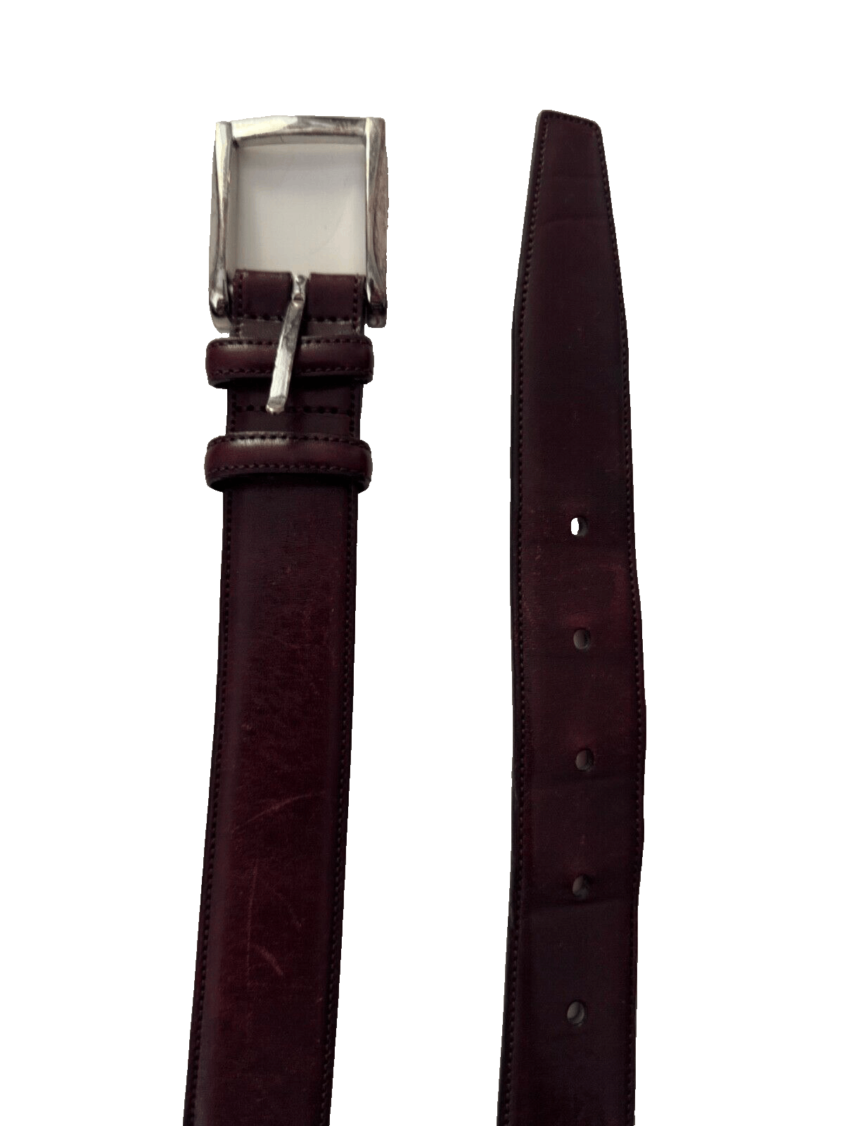 Trafalgar Trafalgar Leather Belt Mens 36 Cognac Metal Buckle Size 36 - 2 Thumbnail
