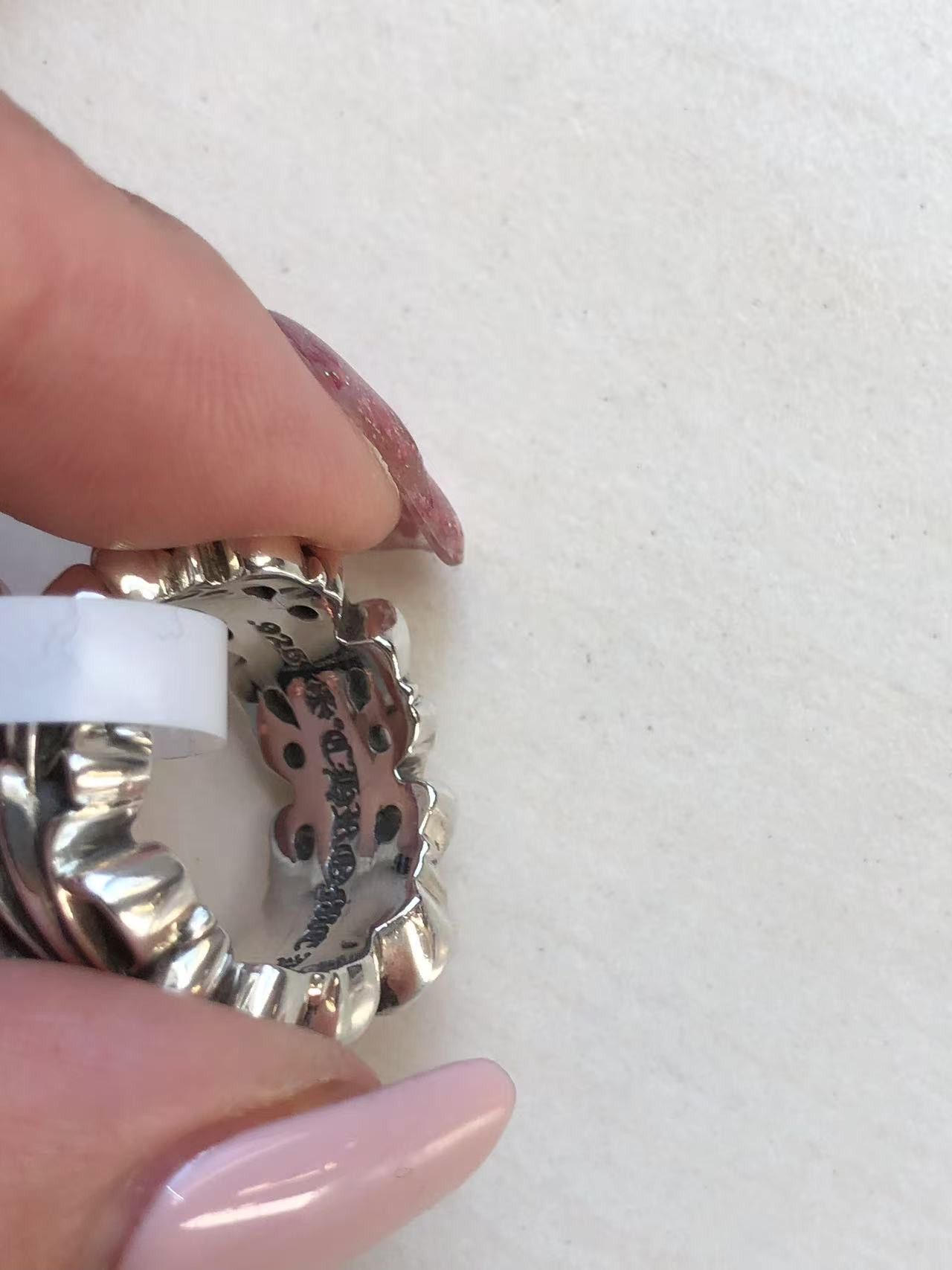 Chrome Hearts Chrome Hearts Silver Double Floral Cross Heart Ring Size ONE SIZE - 12 Thumbnail