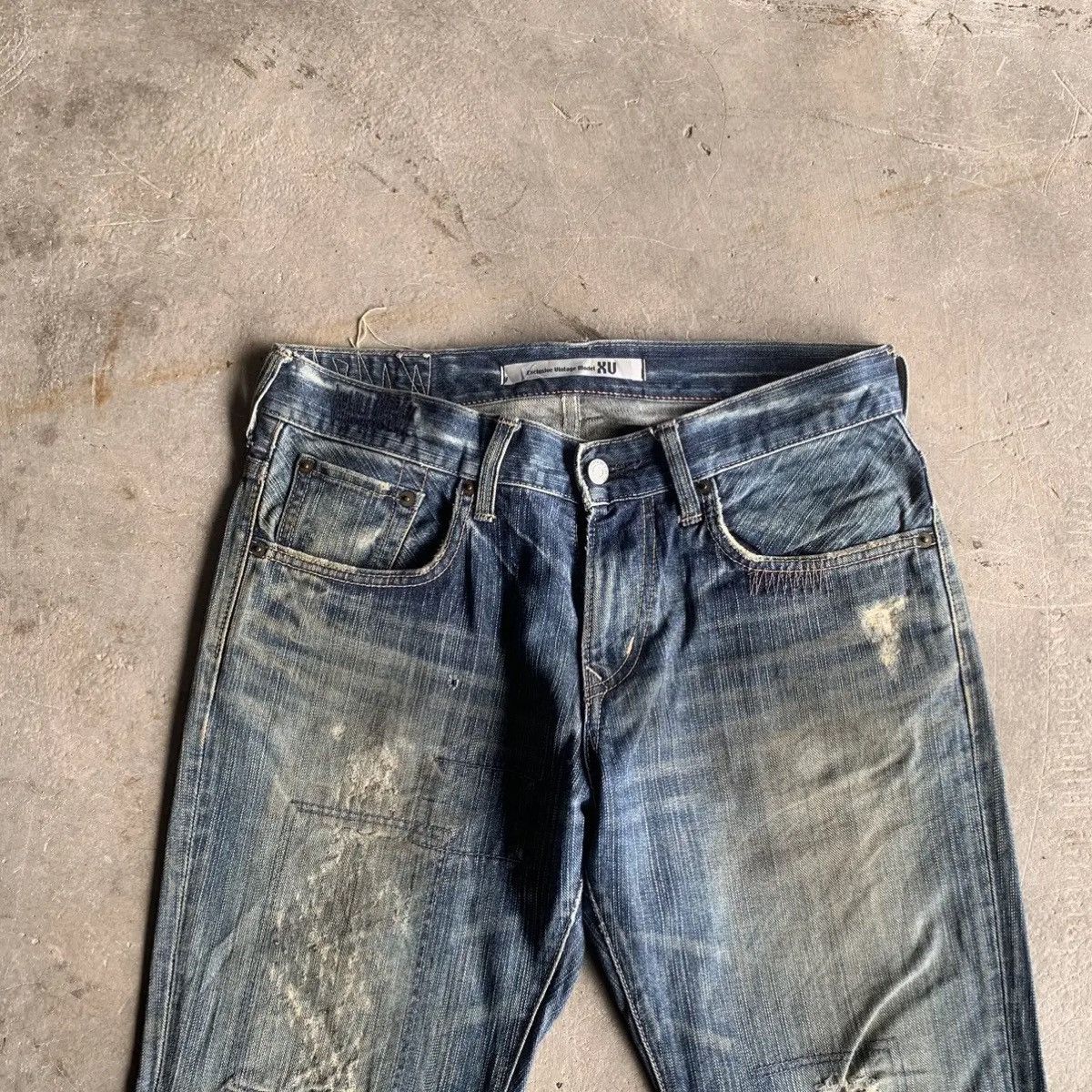 Vintage 🔥THRASHED! FLARE/BOOTCUT VTG EDWIN 401XX Jeans Denim Pants Size US 32 / EU 48 - 2 Thumbnail