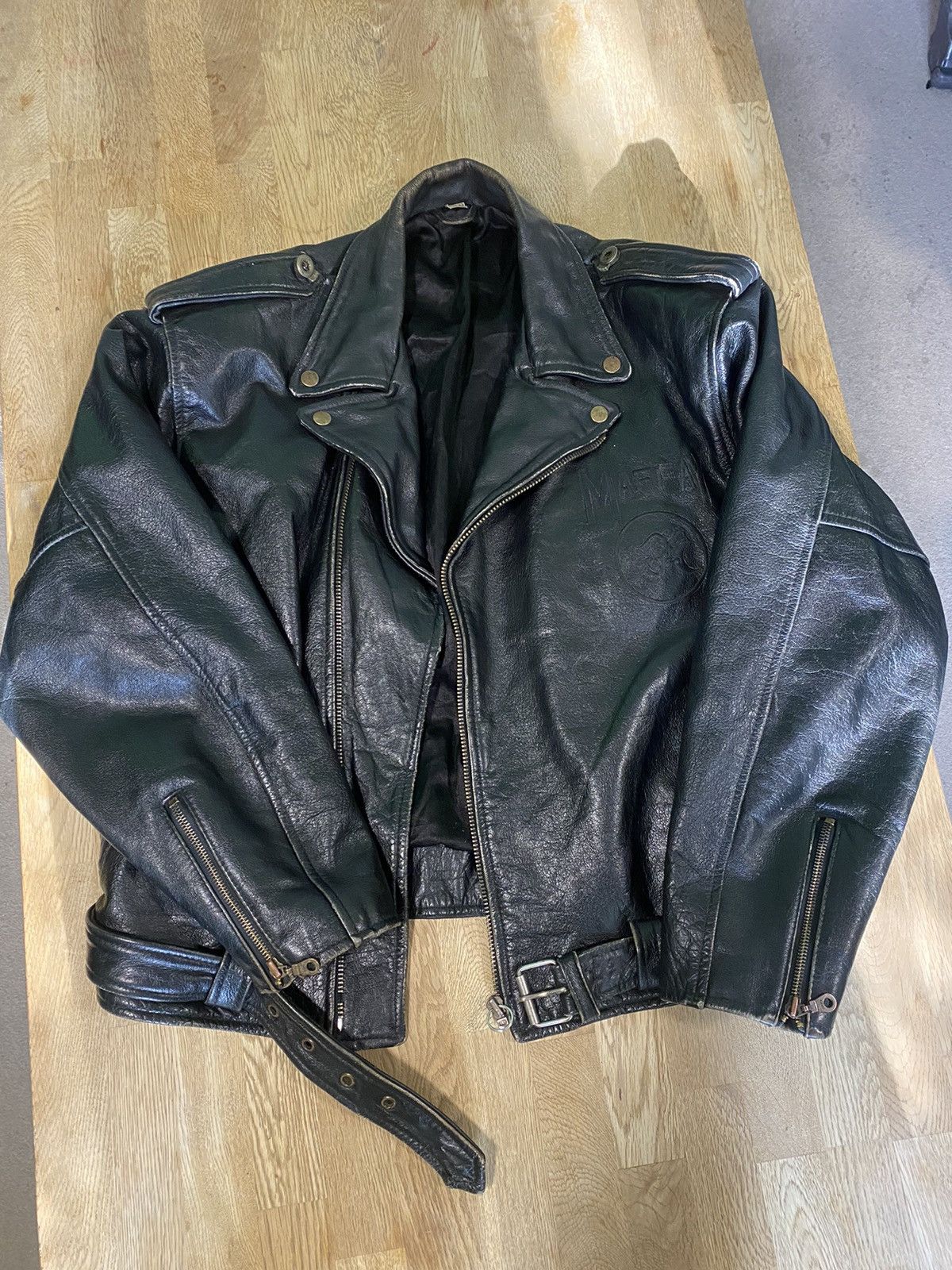 Vintage Maffay Leather Jacket Size US M / EU 48-50 / 2 - 9 Thumbnail