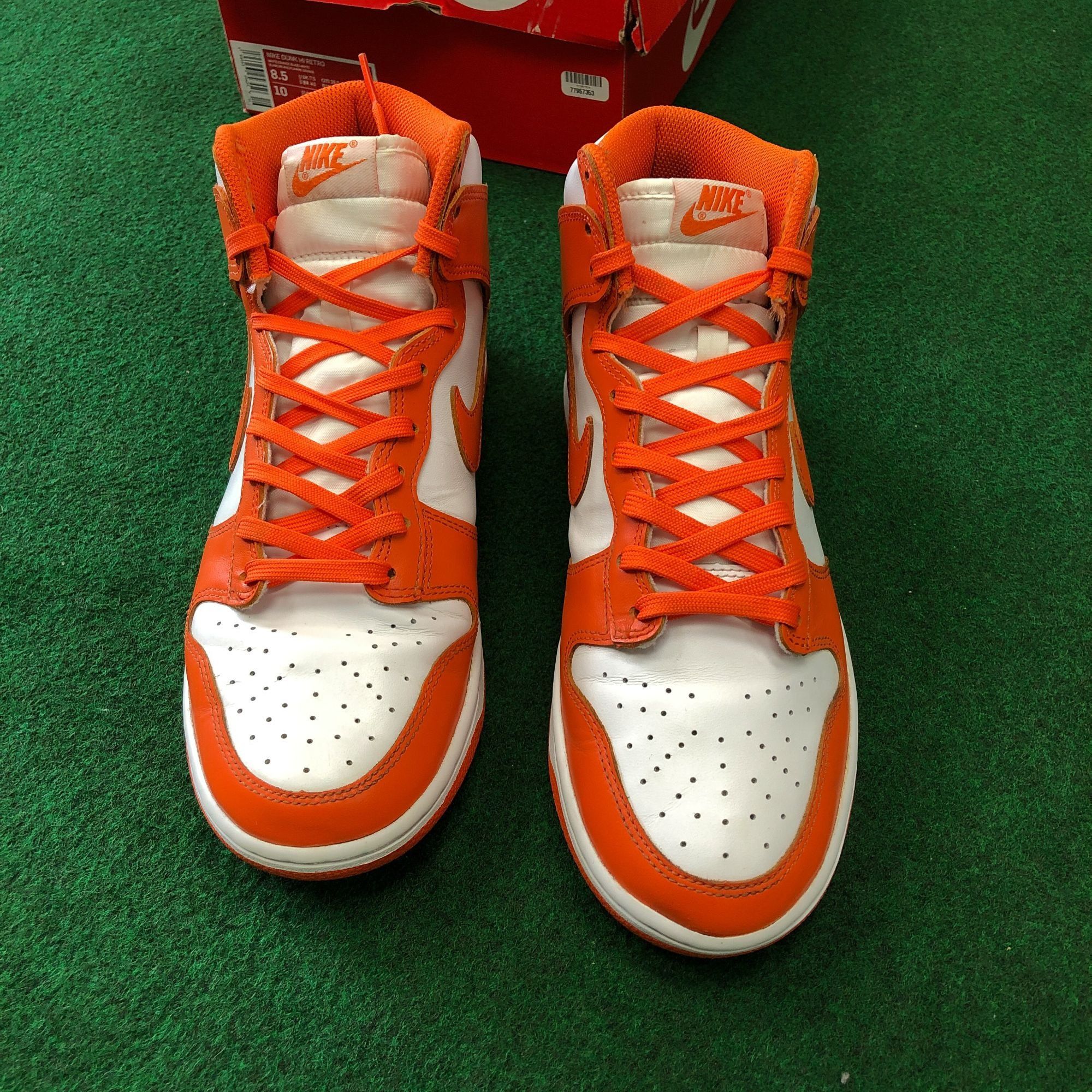 Nike Pre-Owned Dunk High SP ‘Syracuse’ 2021 - Size 8.5 Size US 8.5 / EU 41-42 - 3 Thumbnail