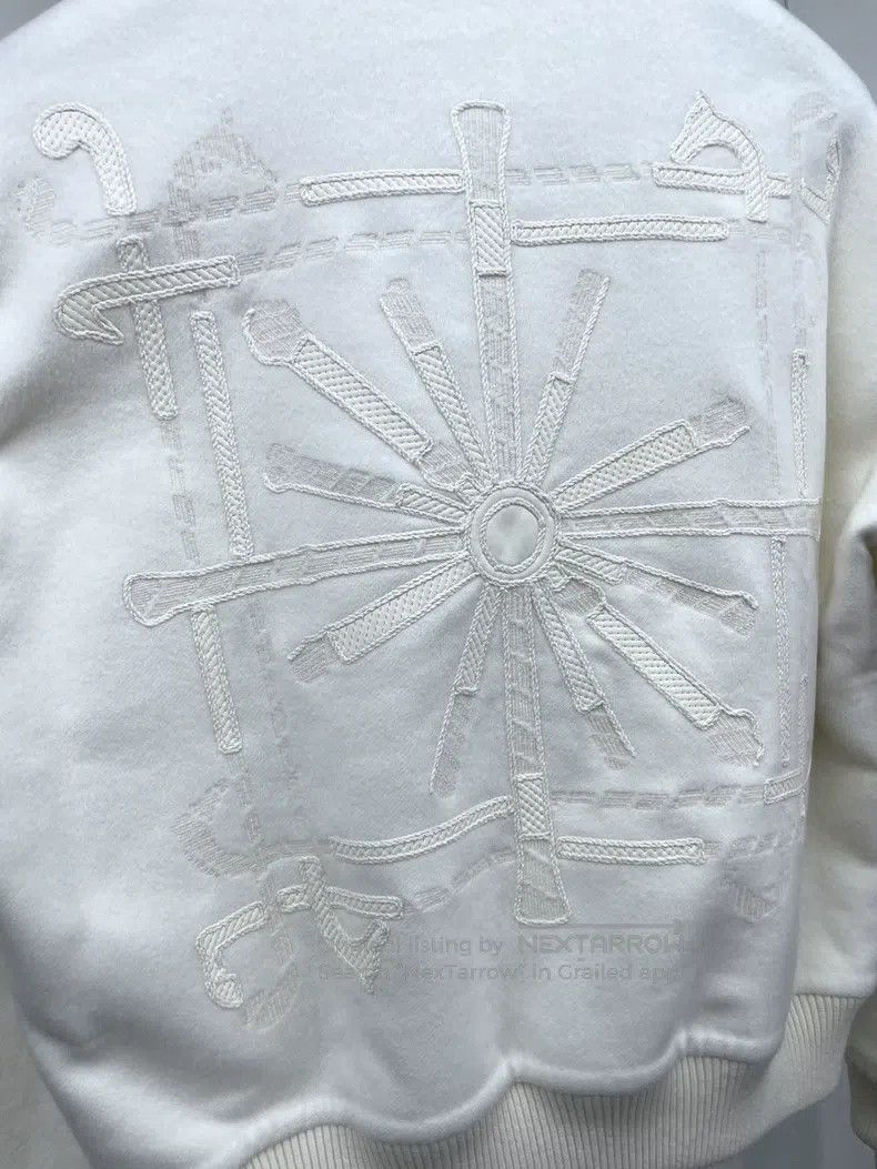 Hermes Hermes White cashmere zip coat Size XS / US 0-2 / IT 36-38 - 3 Thumbnail