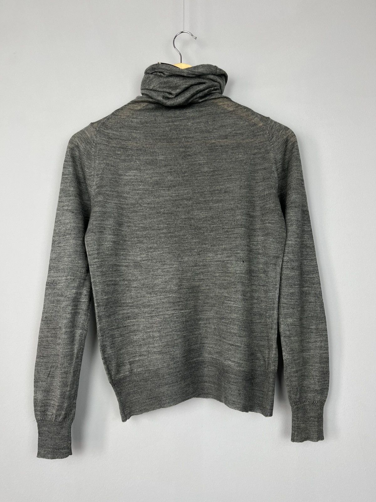 Burberry × Burberry Prorsum × Vintage Burberry London High Neck Knitted Sweater Made in England Size M / US 6-8 / IT 42-44 - 7 Thumbnail