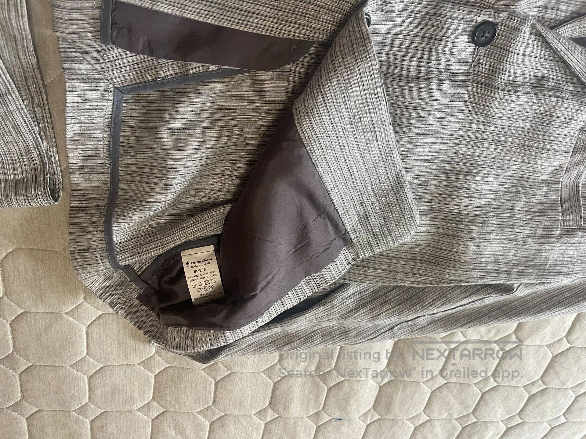 Porter Classic striped linen blazer set for men. Size US S / EU 44-46 / 1 - 6 Thumbnail