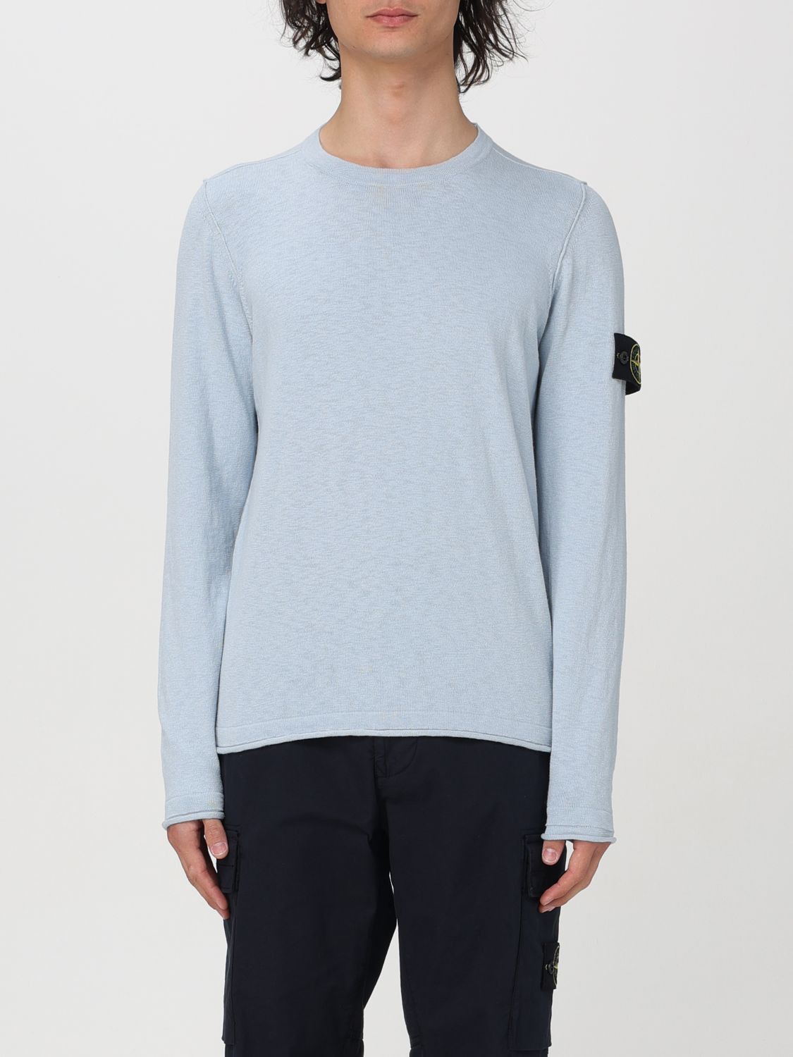 image of Stone Island Sweater Men Sky (Size XL)