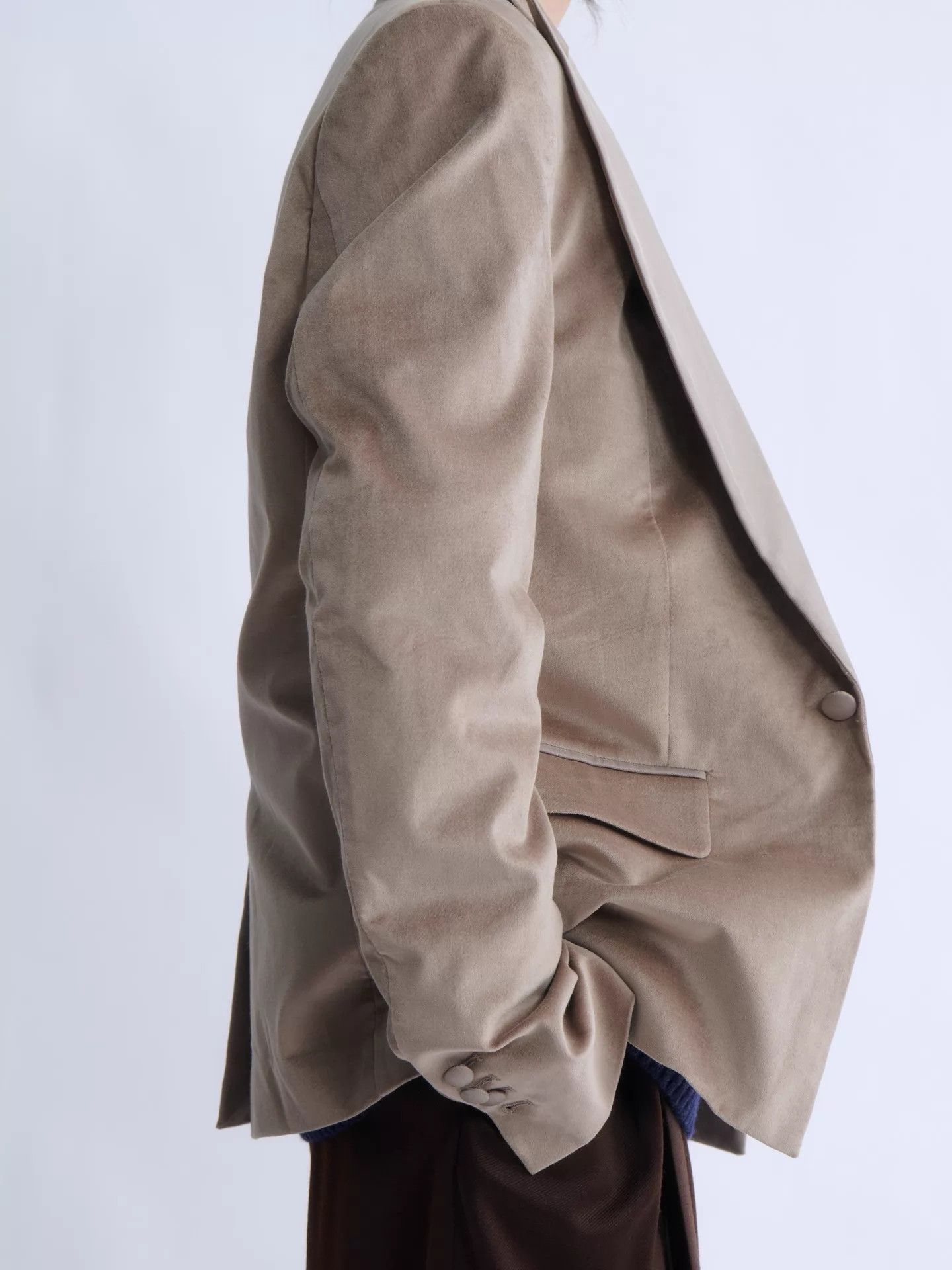 Amiri AMIRI Suede Silk-Collar Single-Breasted Blazer New w/ Tags Size 48R - 4 Thumbnail