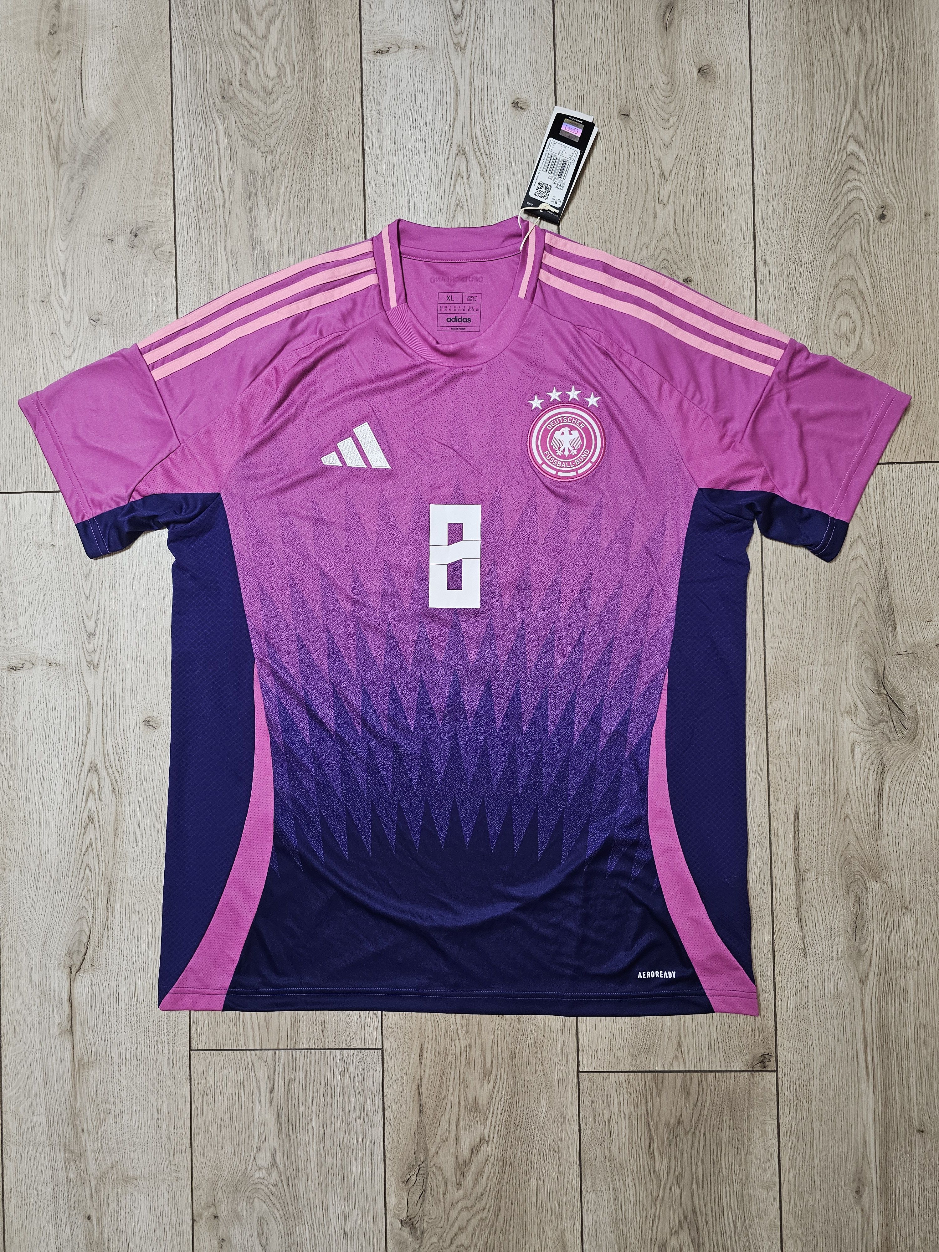 Adidas GERMANY 2024 AWAY EURO KROOS FOOTBALL SHIRT SOCCER JERSEY Size US XL / EU 56 / 4 - 2 Thumbnail