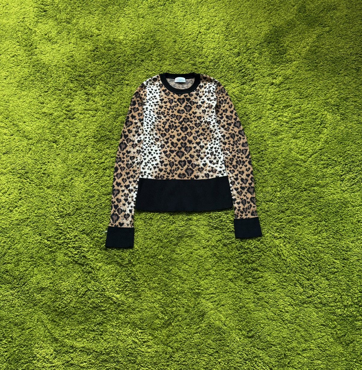 Designer × RED Valentino × Valentino Red Valentino leopard pattern sweater Size XS / US 0-2 / IT 36-38 - 1 Thumbnail