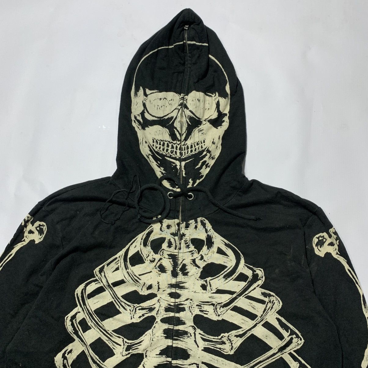 Japanese Brand Gladnews skull zip up hoodie Size US M / EU 48-50 / 2 - 2 Thumbnail