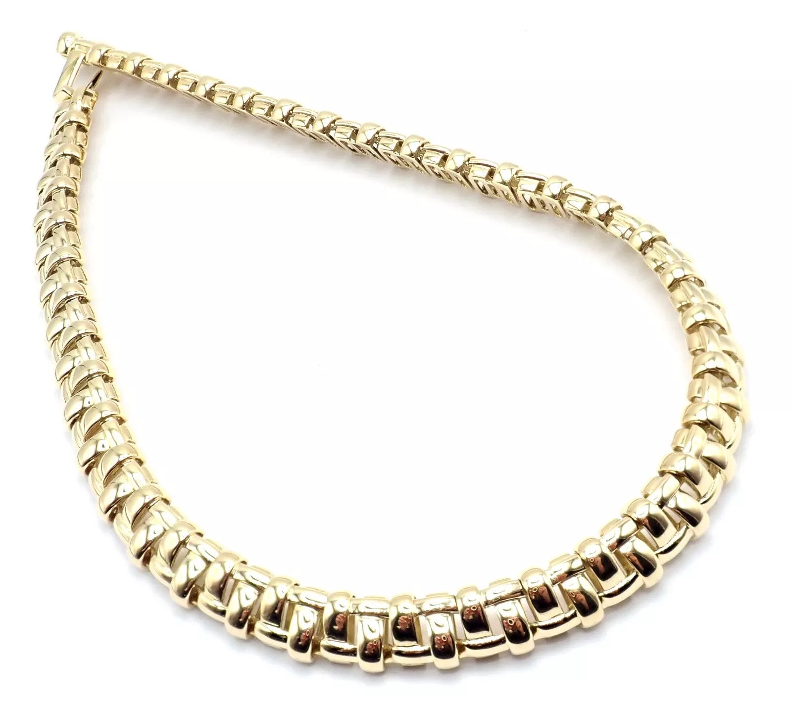 Tiffany & Co. iffany & Co Vannerie 18k Yellow Gold Basket Weave Necklace Size ONE SIZE - 8 Thumbnail