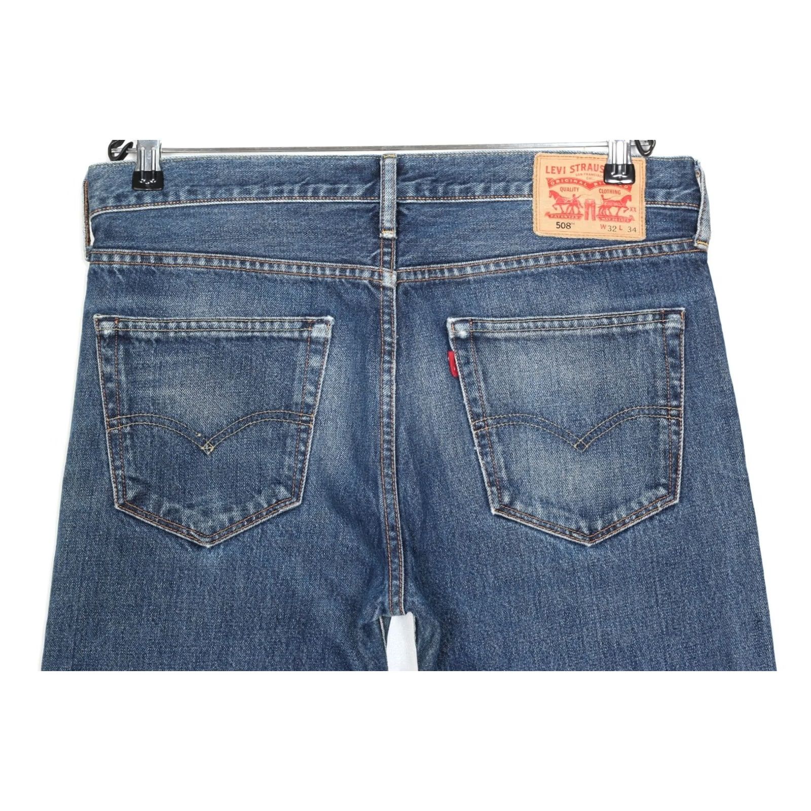 Levi's LEVI’S 508 Jeans Men Size W32 L34 Regular Tapered DZ6558 Blue Denim Size US 32 / EU 48 - 3 Thumbnail