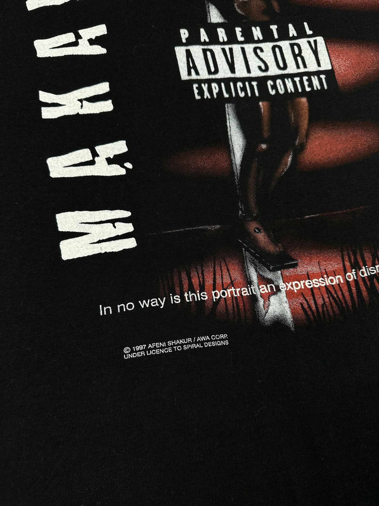 Rap Tees Vintage Tupac Makaveli rap tee Jesus Christ cross 2pac Size US L / EU 52-54 / 3 - 3 Thumbnail