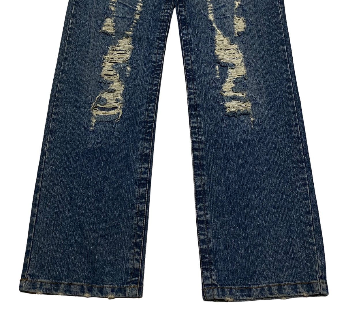 If Six Was Nine × Japanese Brand Rare Design Vintage Brand Big Shark Distressed Jeans 2000s Size US 33 - 5 Thumbnail