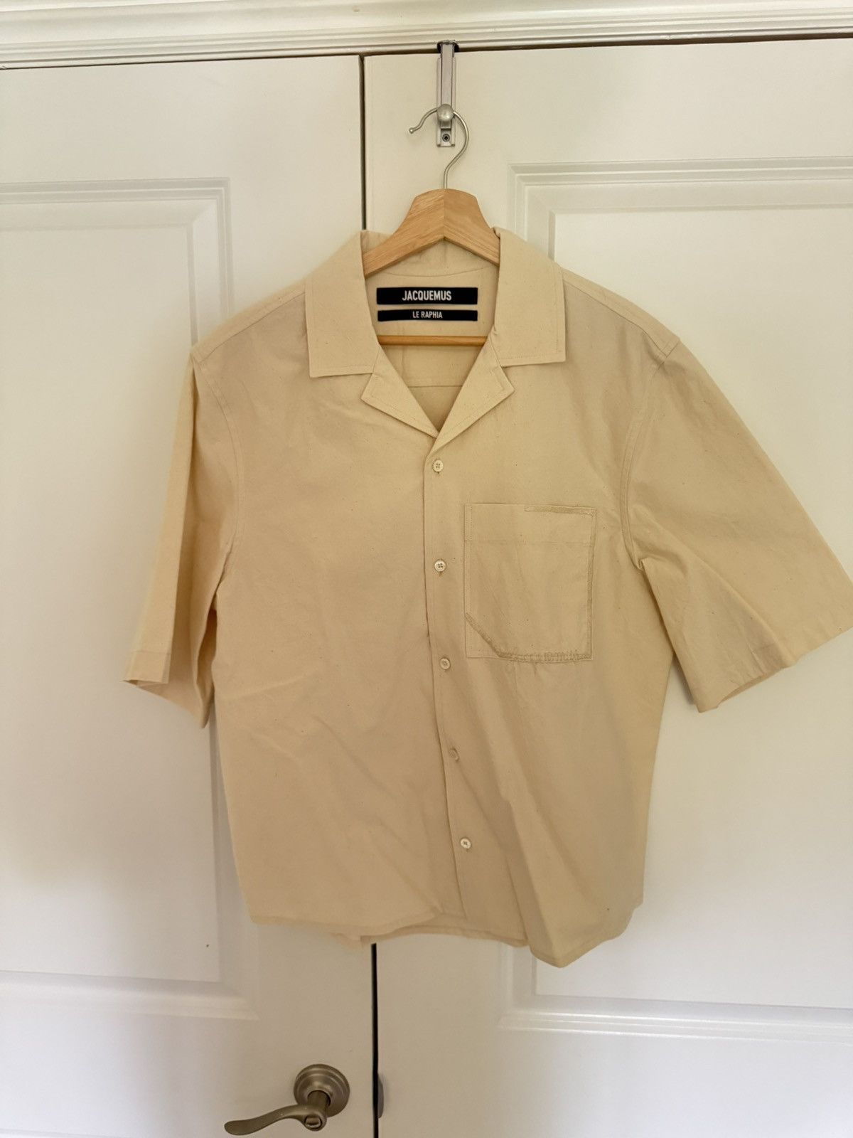Jacquemus JACQUEMUS LE RAPHIA LA CHEMISE CORDAO SHIRT Size US M / EU 48-50 / 2 - 1 Thumbnail